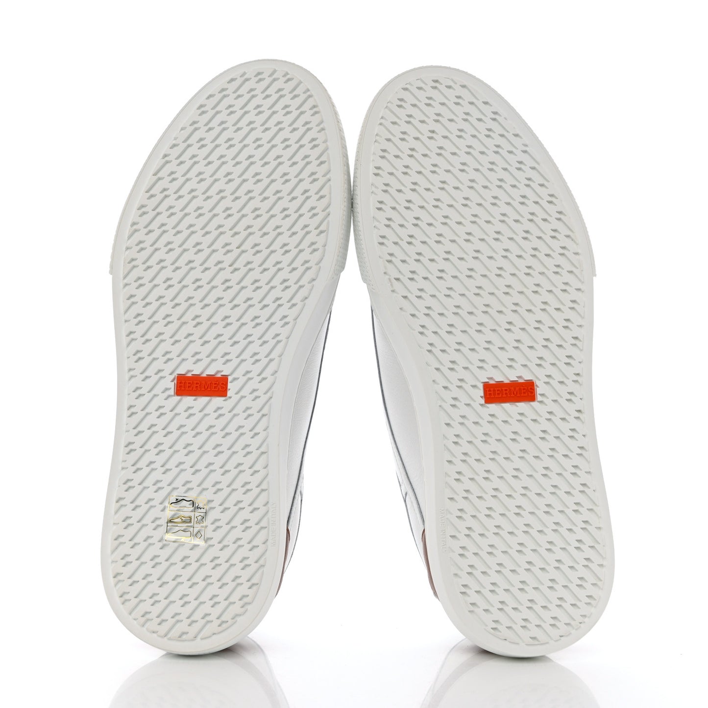 Calfskin Mens Get Sneakers 40 White