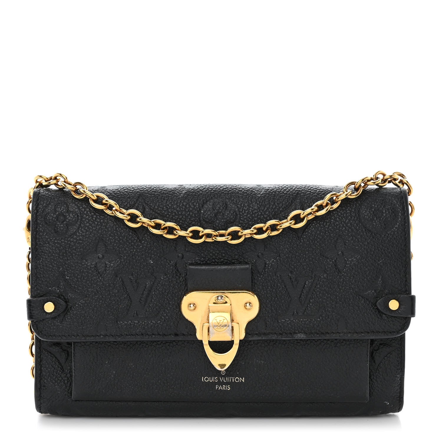 Louis Vuitton Empreinte Vavin Chain Wallet Black 1 of 11