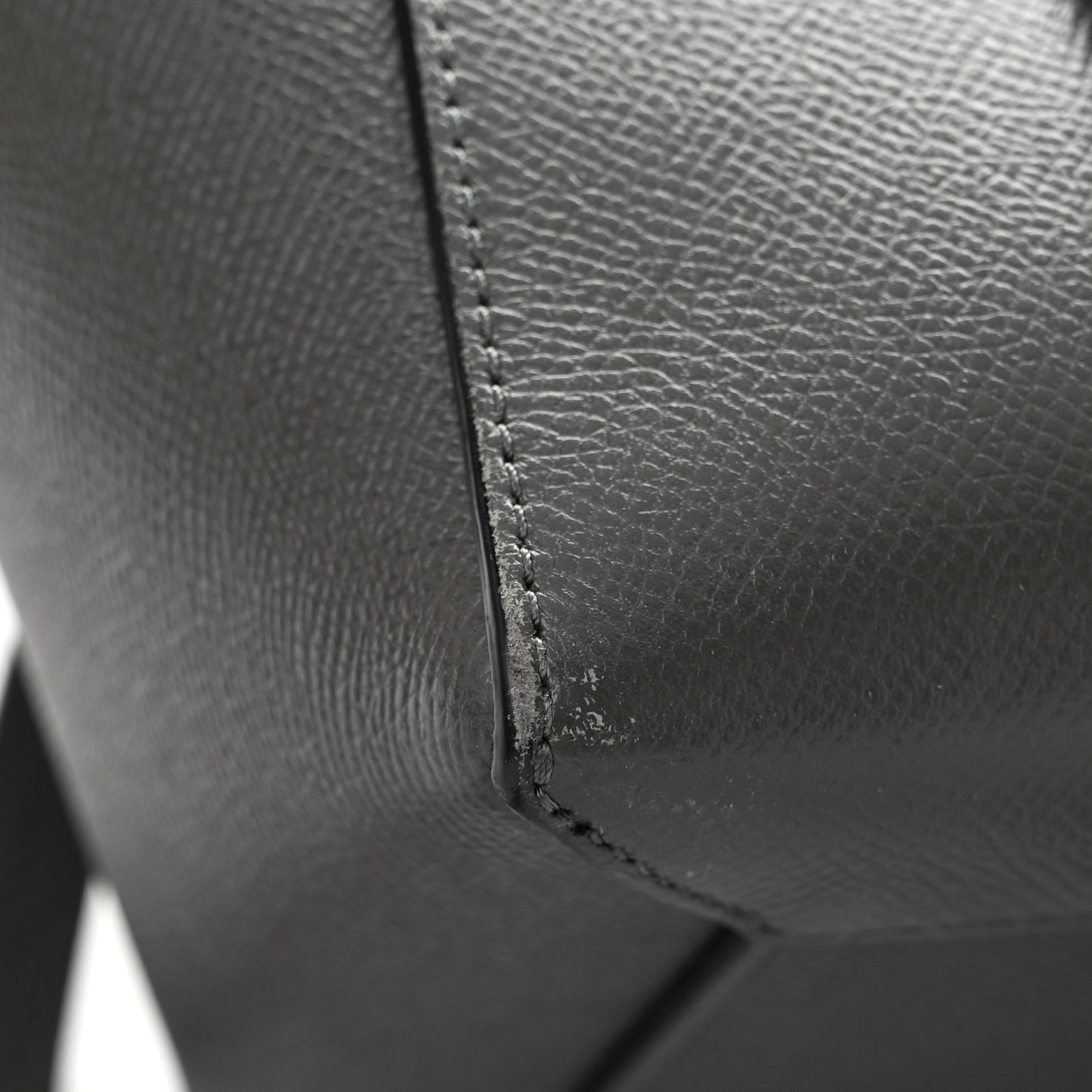 Grained Calfskin Micro Belt Bag Grey