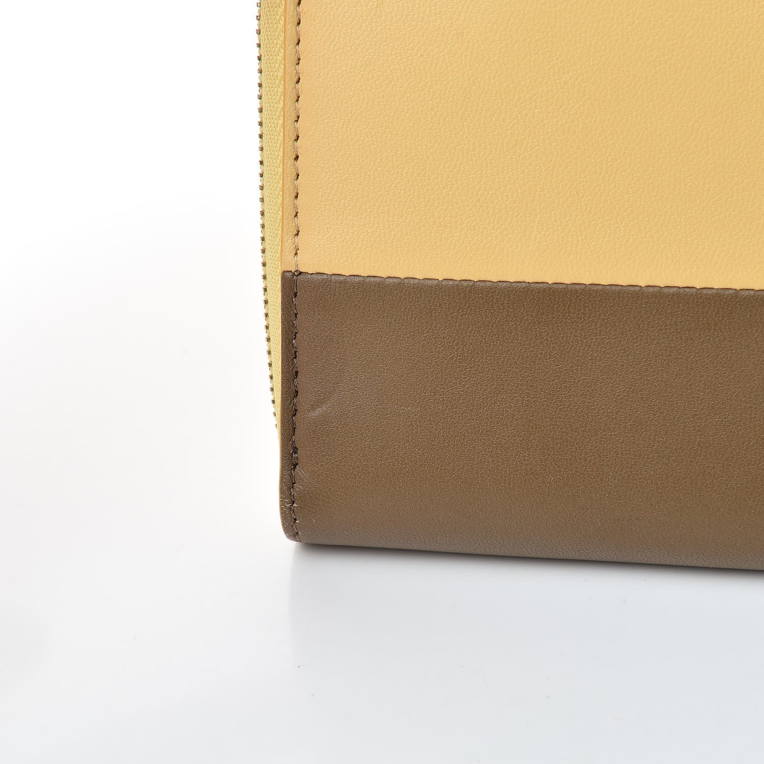 Celine Lambskin Large Zip Around Multifunction Wallet Butter 10 of 12