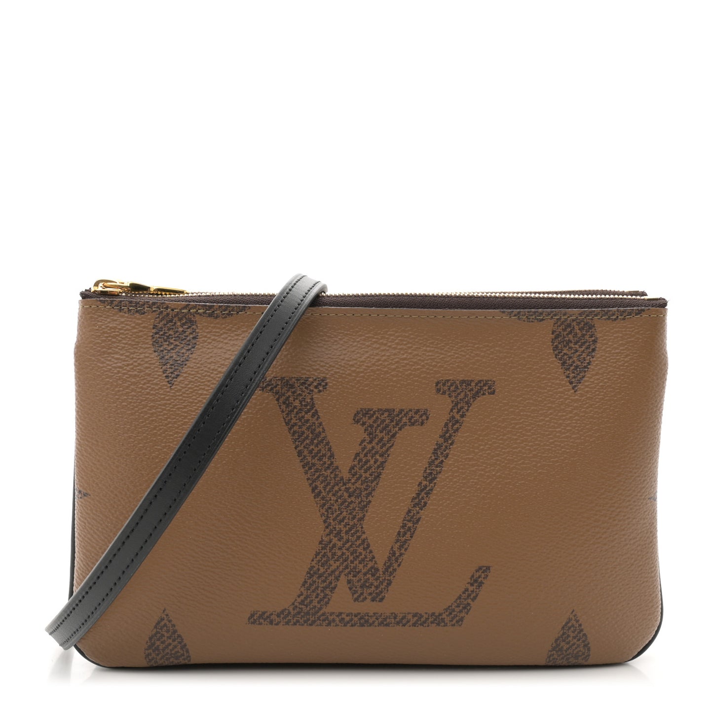 Reverse Monogram Giant Double Zip Pochette