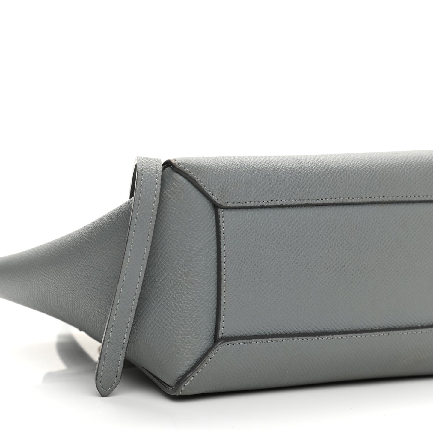 Grained Calfskin Nano Belt Bag Grey
