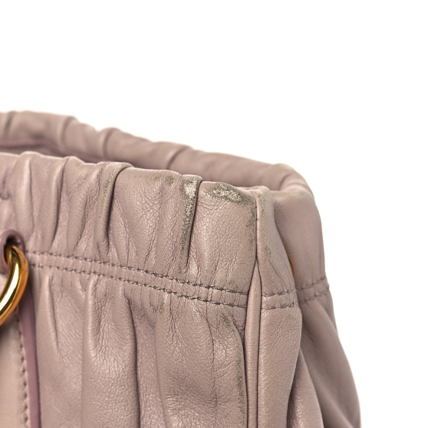 Nappa Gaufre Shopping Satchel Cipria