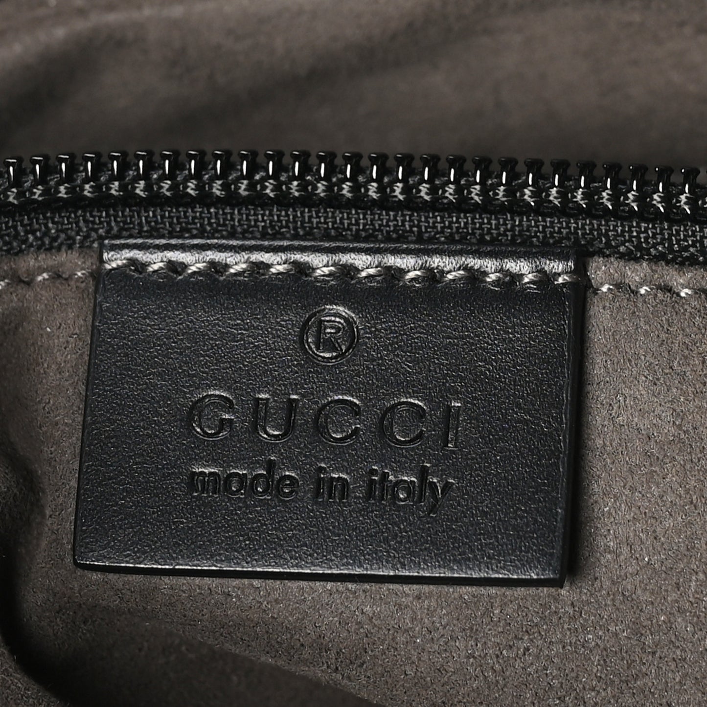 Guccissima Signature Medium Flat Messenger Bag Black