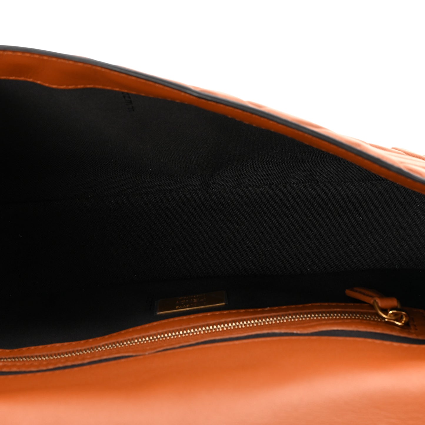 Nappa FF 1974 Embossed Baguette Brandy