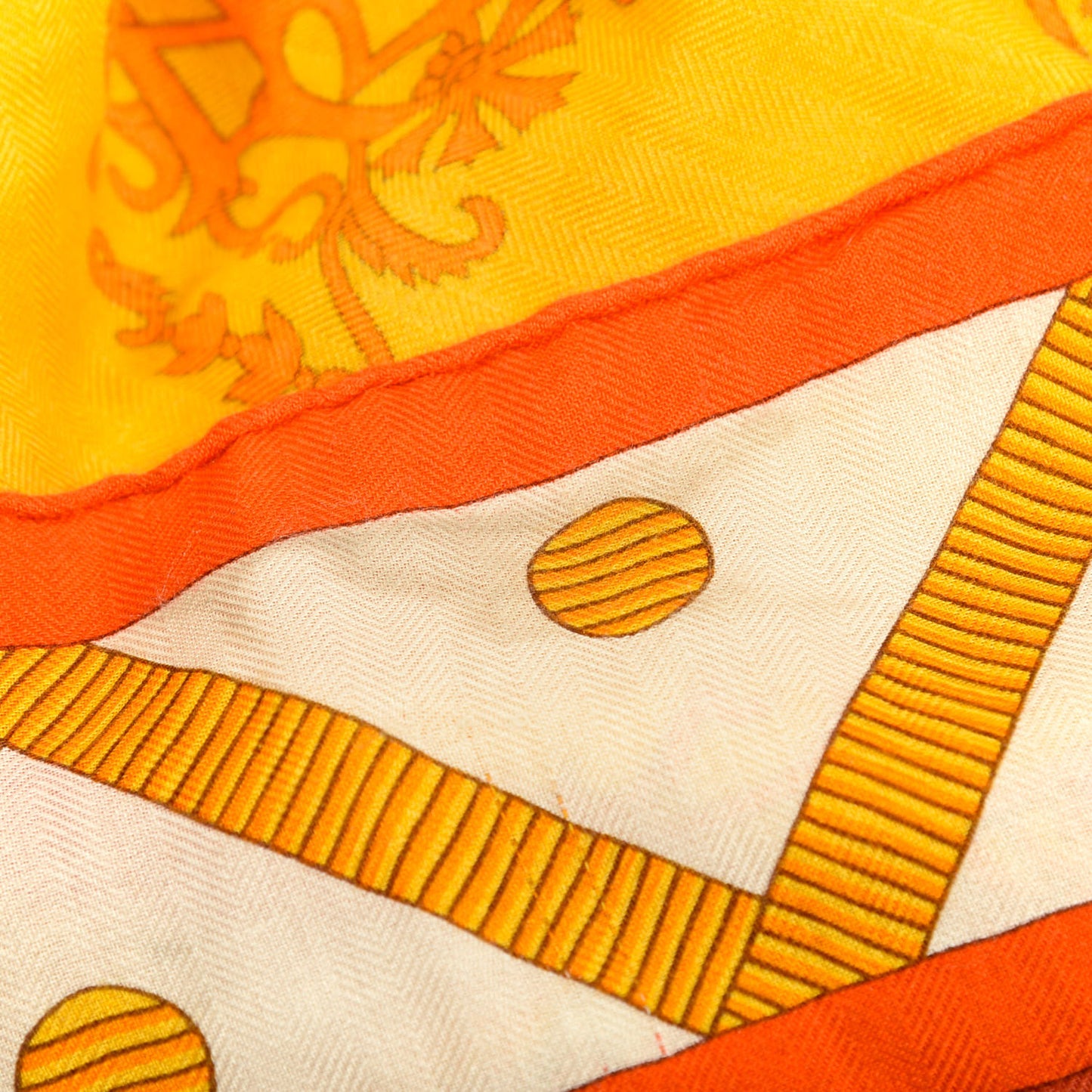 Cashmere Silk Balade En Berline Shawl 140 Orange Soleil Vert