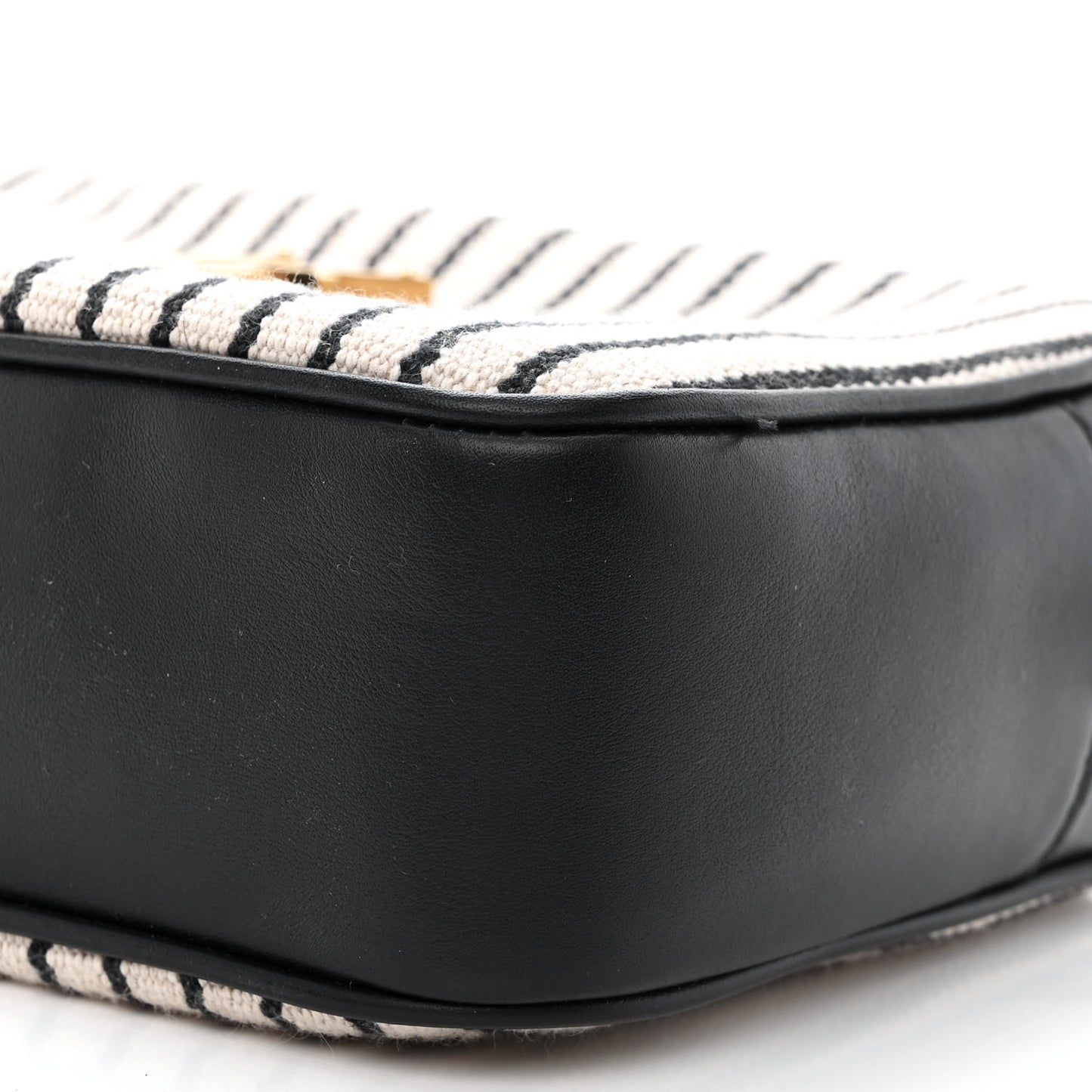 Canvas Calfskin Monogram Lou Camera Bag Black Grey Cream