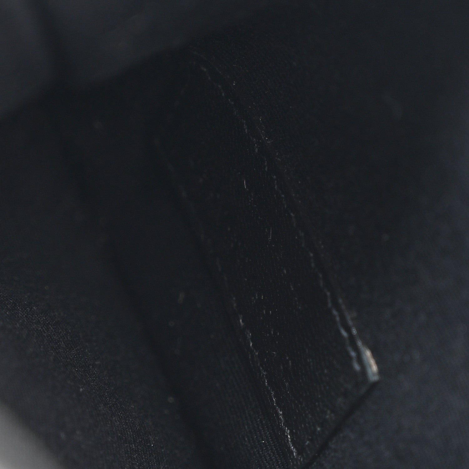 Saint Laurent Calfskin Crocodile Embossed Monogram Uptown Baby Pouch Black 7 of 7