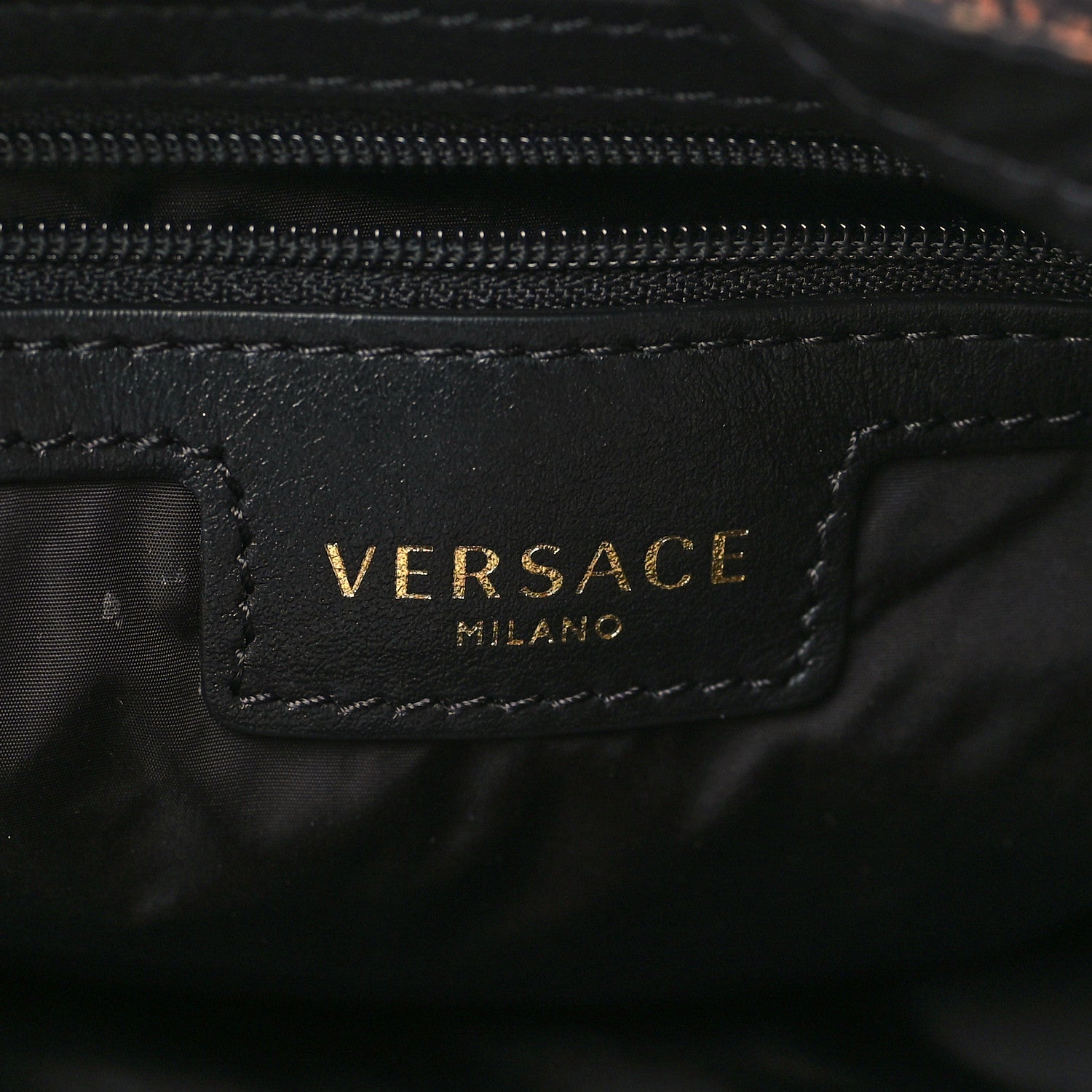 Versace Fabric Calfskin Baroque Print Tote Multicolor 6 of 9