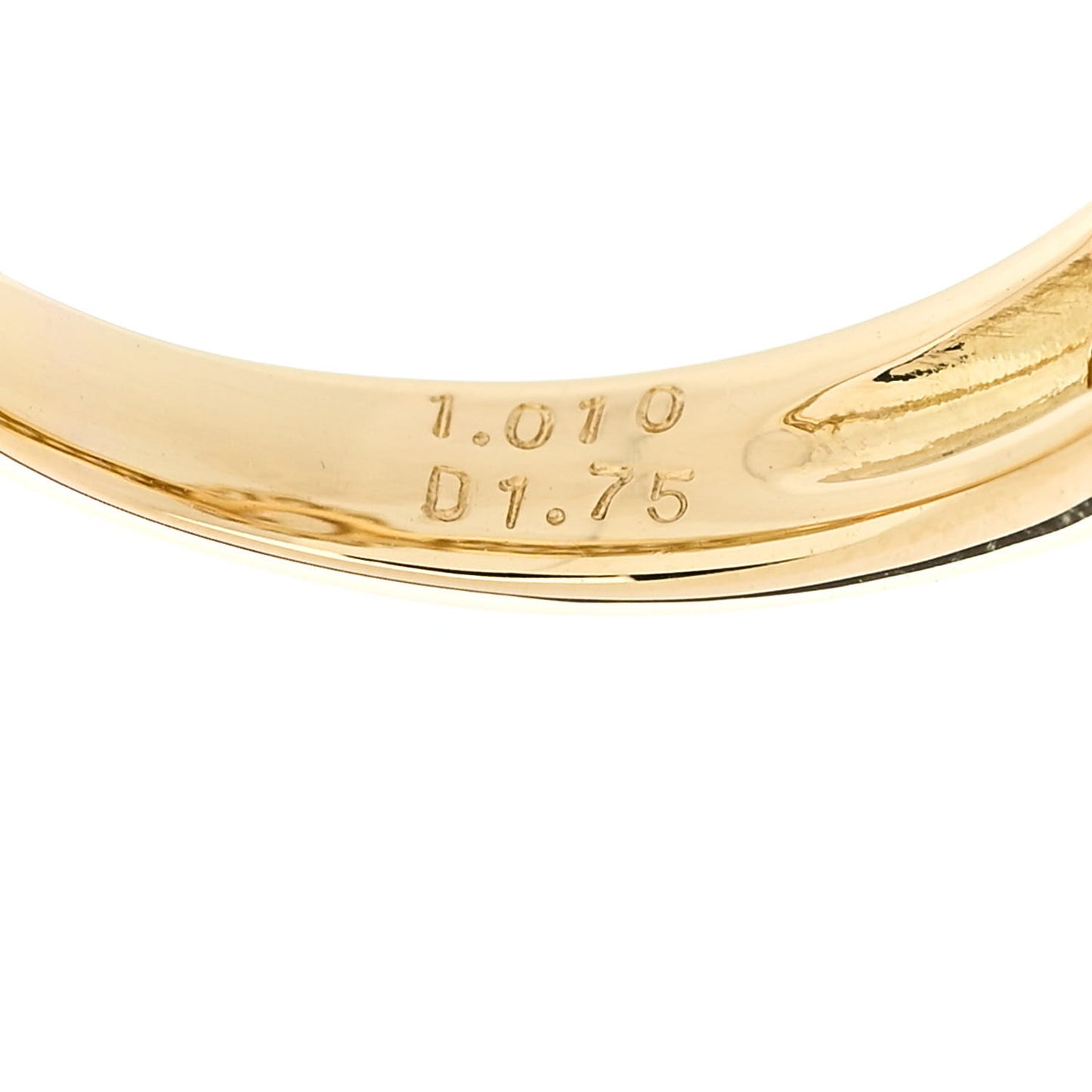 18K Yellow Gold Diamond 1.01ct Halo Engagement Ring 53 6.25