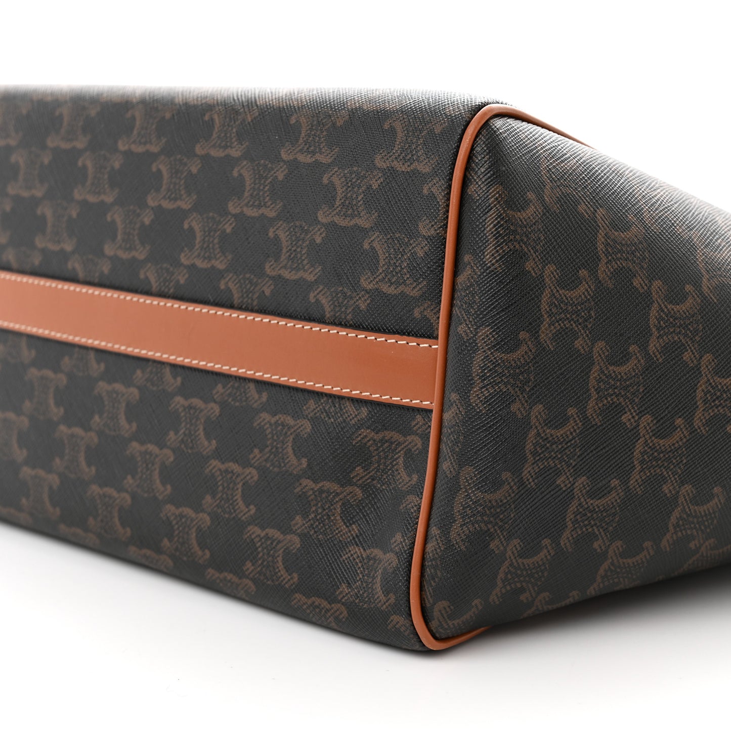 Triomphe Canvas Medium Folded Cabas Tan