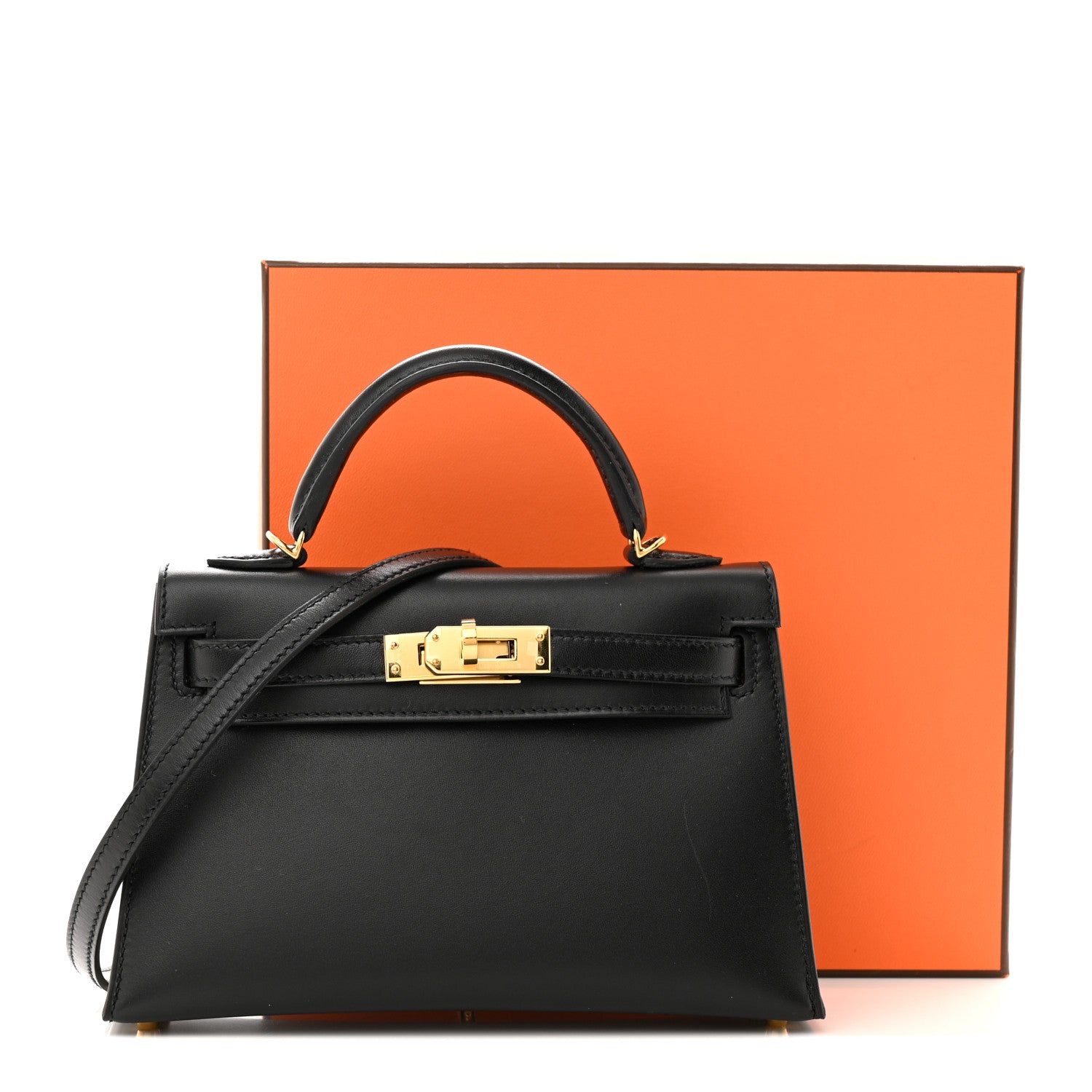 Hermes Tadelakt Mini Kelly 20 Black 12 of 12