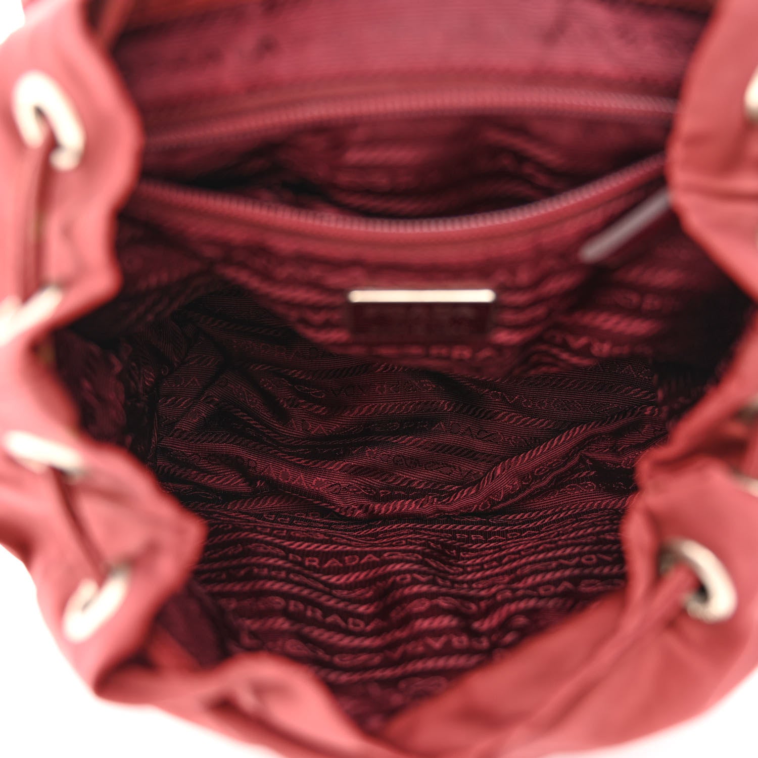 Prada Nylon Vela Small Backpack Rosso 5 of 15