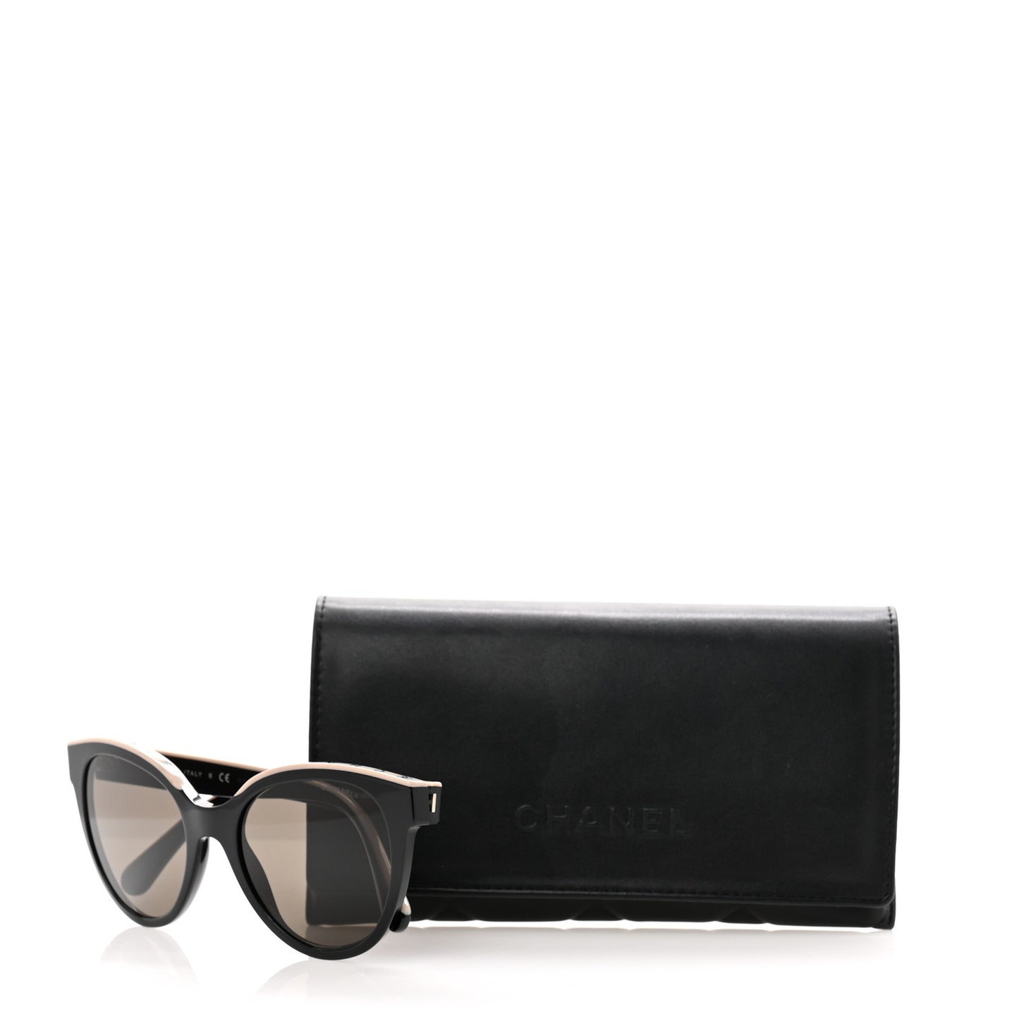 Acetate CC Butterfly Sunglasses 5414 Black Beige