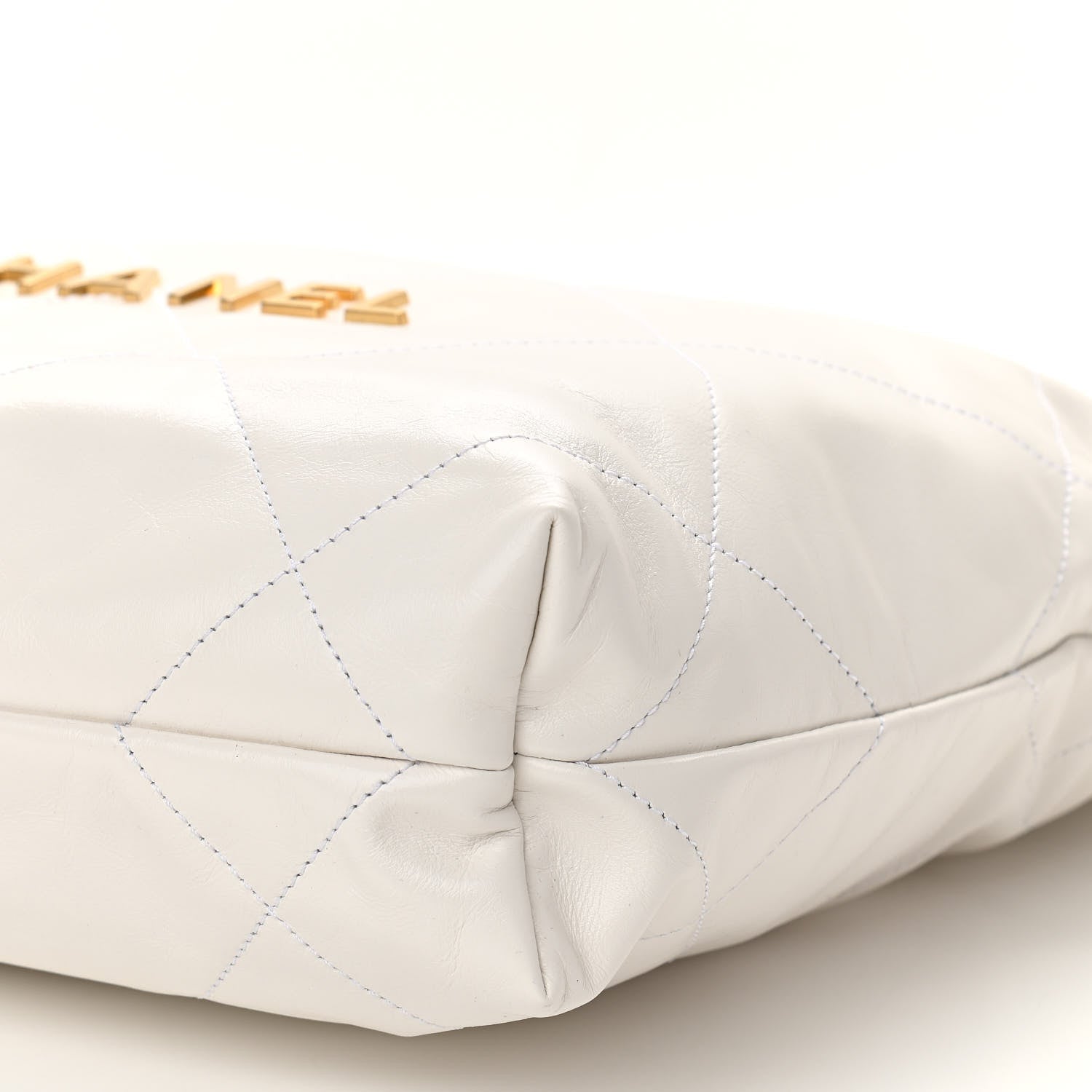 Chanel Shiny Calfskin Quilted Small Chanel 22 White 11 of 11