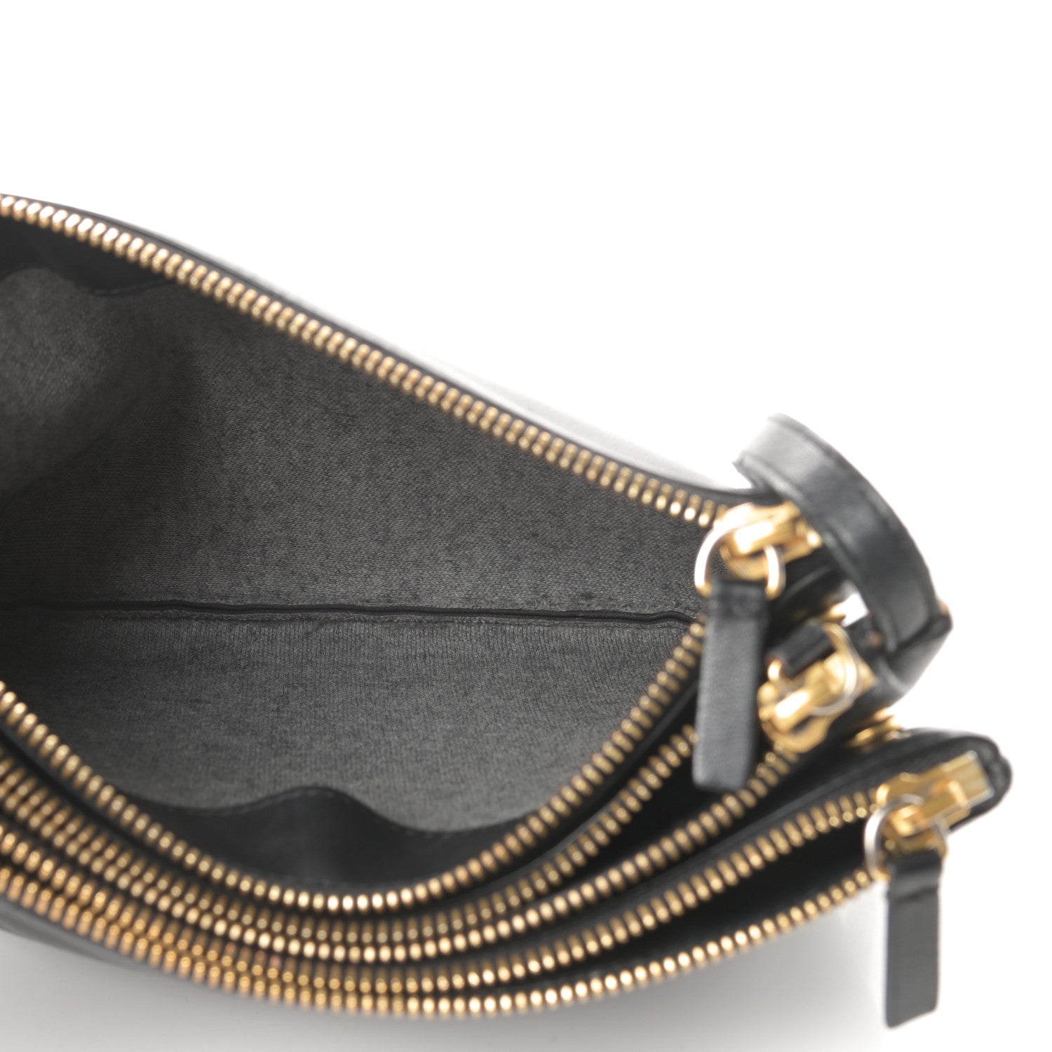 Celine Lambskin Small Trio Crossbody Bag Black 5 of 16