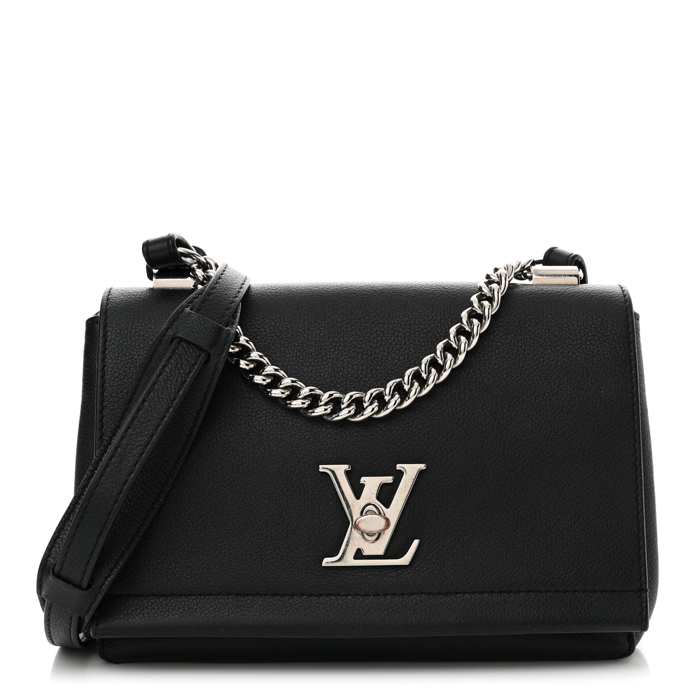Calfskin Lockme II Chain Bag BB Black