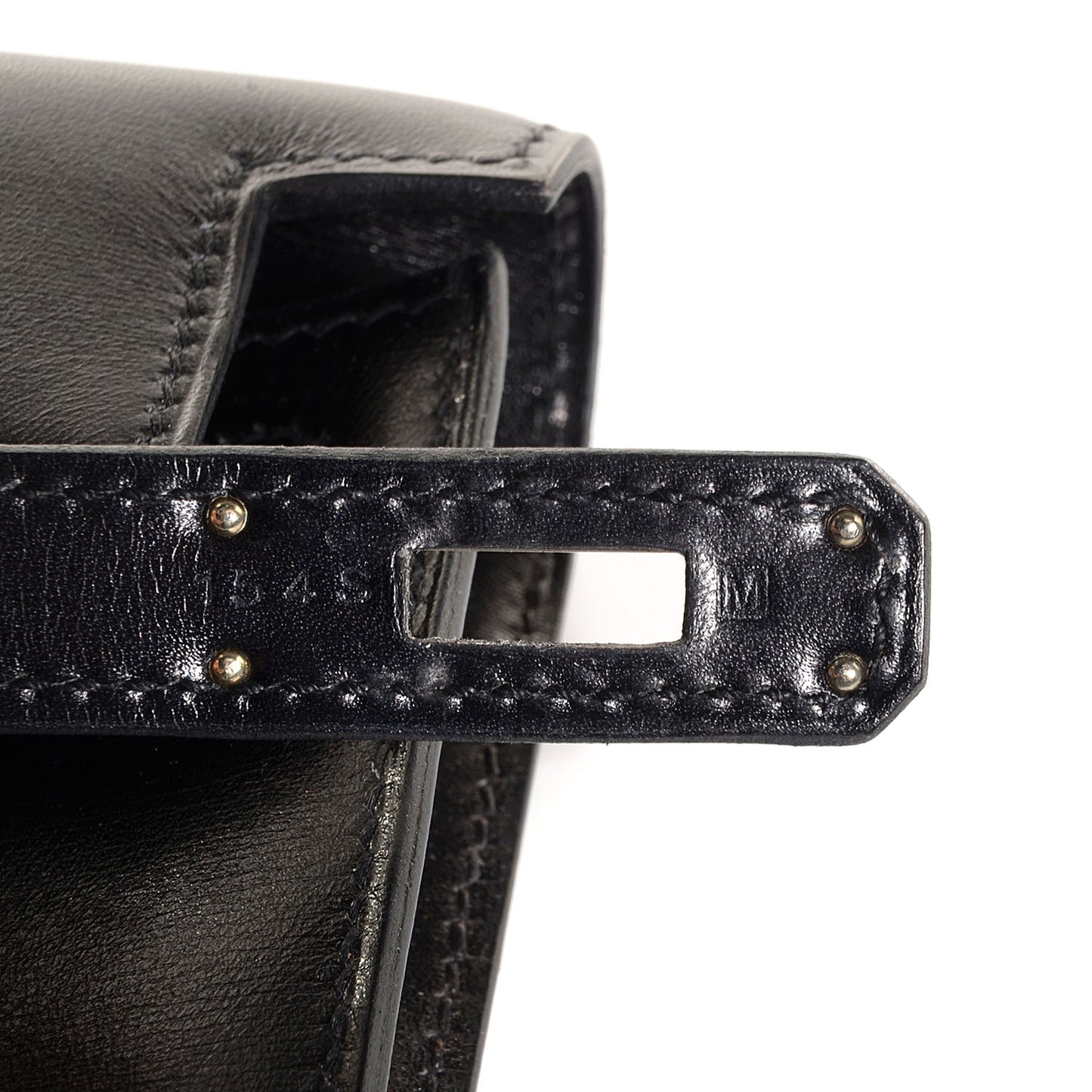 Box Kelly Cut Clutch Black
