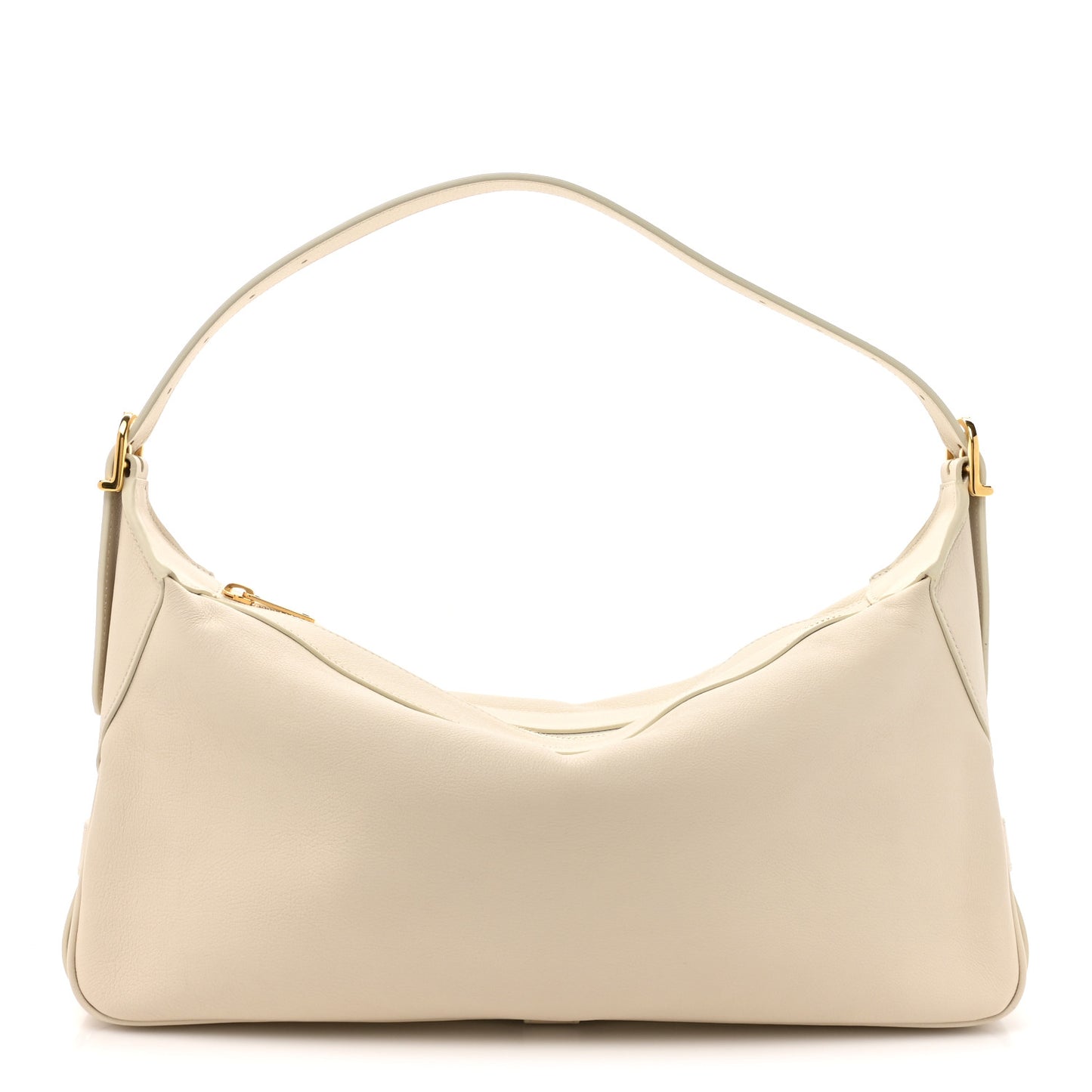 Supple Calfskin Medium Romy Shoulder Bag Rice