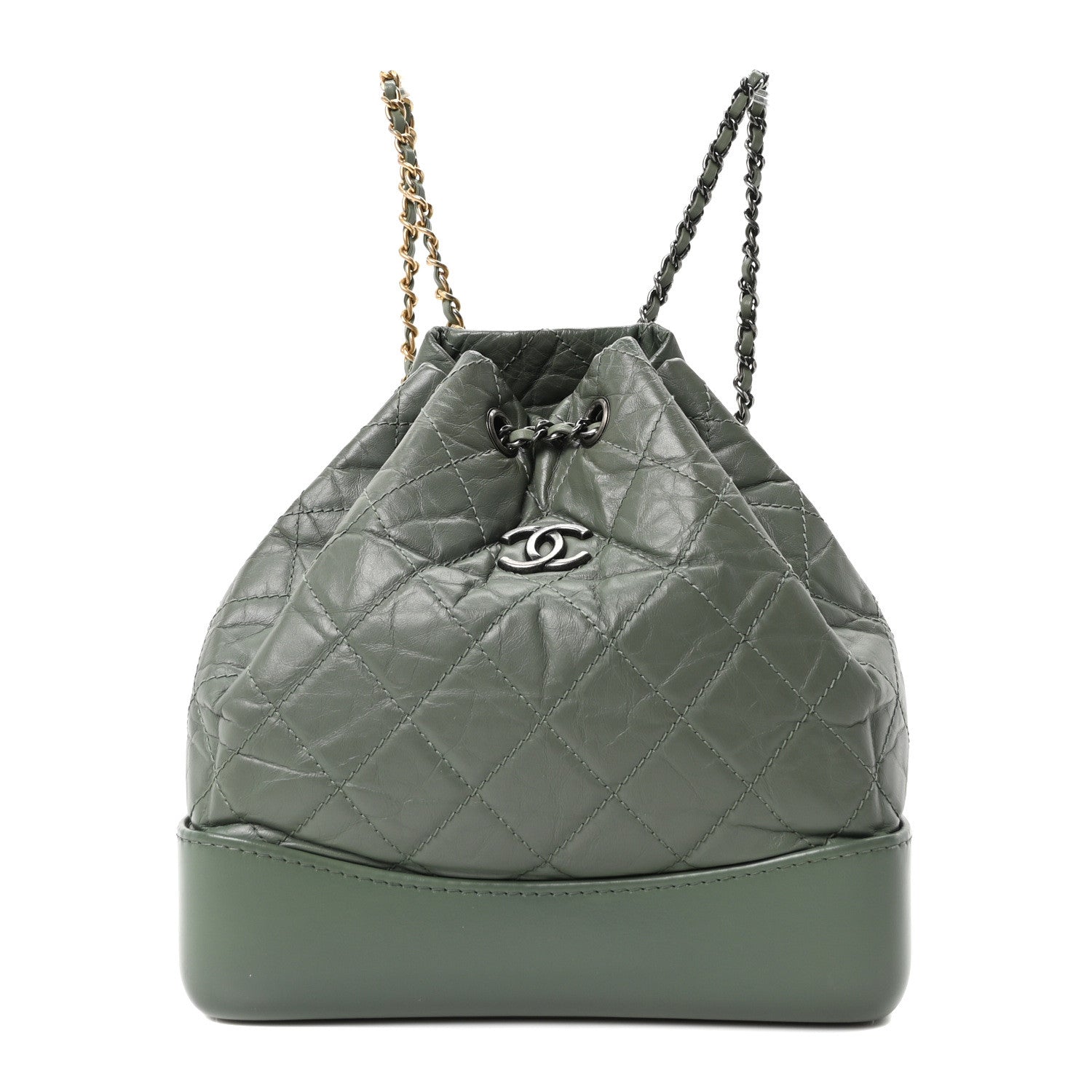 Pre-Loved Chanel Small Aged Calfskin Gabrielle Backpack Chanel Aged Calfskin Chevron Quilted Small Gabrielle  main image 4