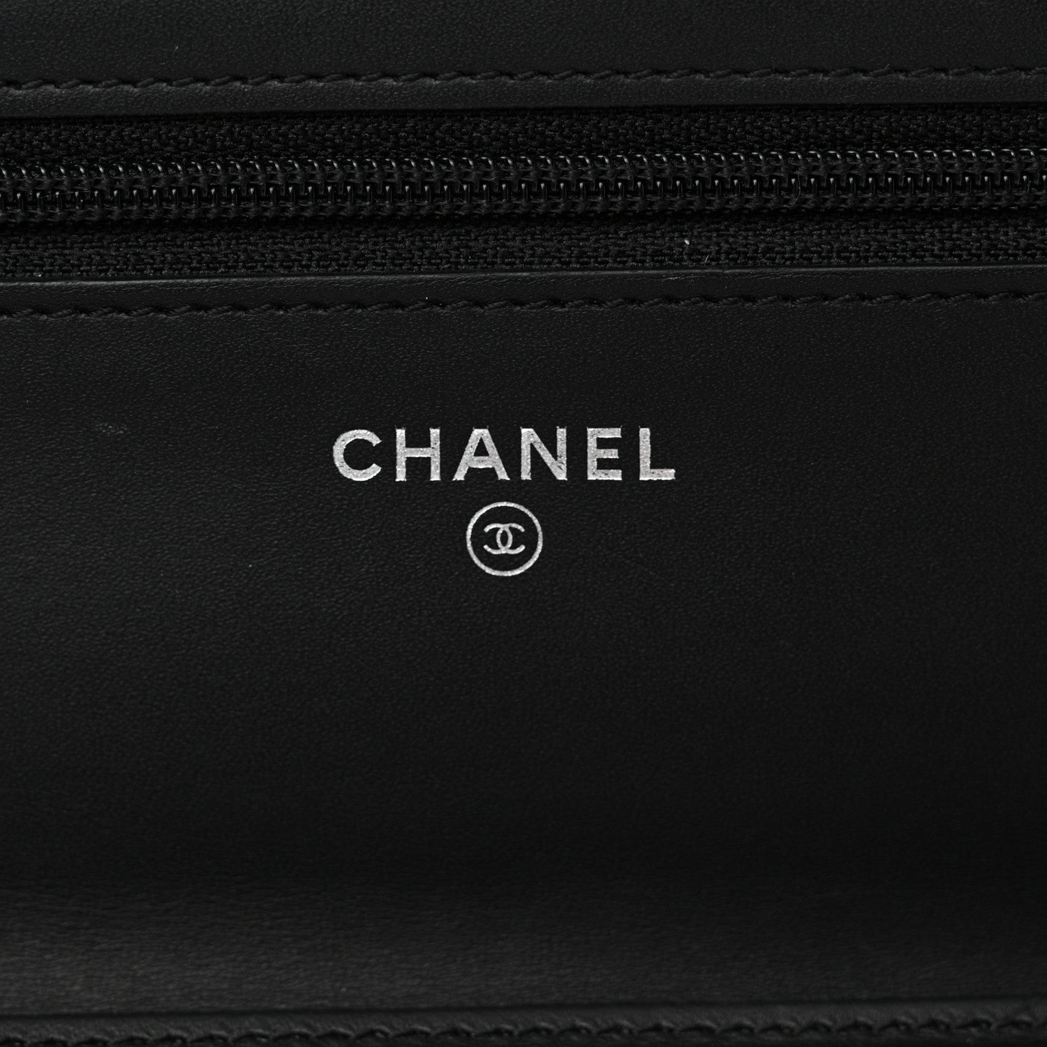 Chanel Patent Calfskin Quilted Wallet On Chain WOC Black 6 of 14