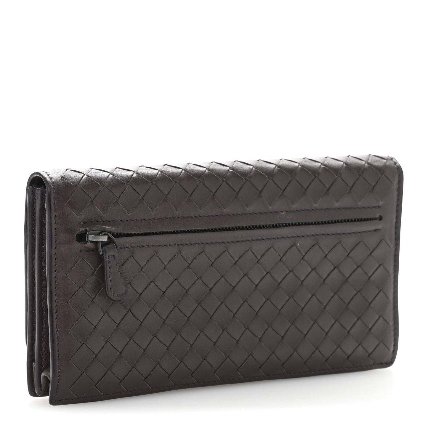 Nappa Intrecciato Continental Flap Wallet Opera