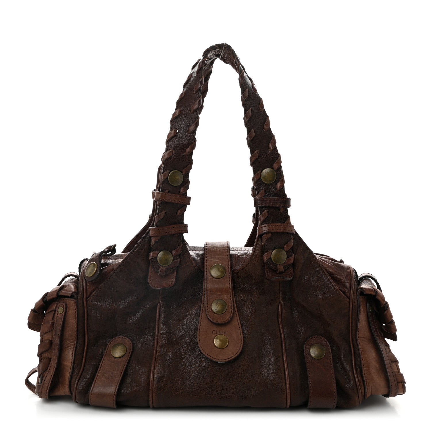 Chloe Calfskin Silverado Shoulder Bag Chocolate 1746226 – FASHIONPHILE
