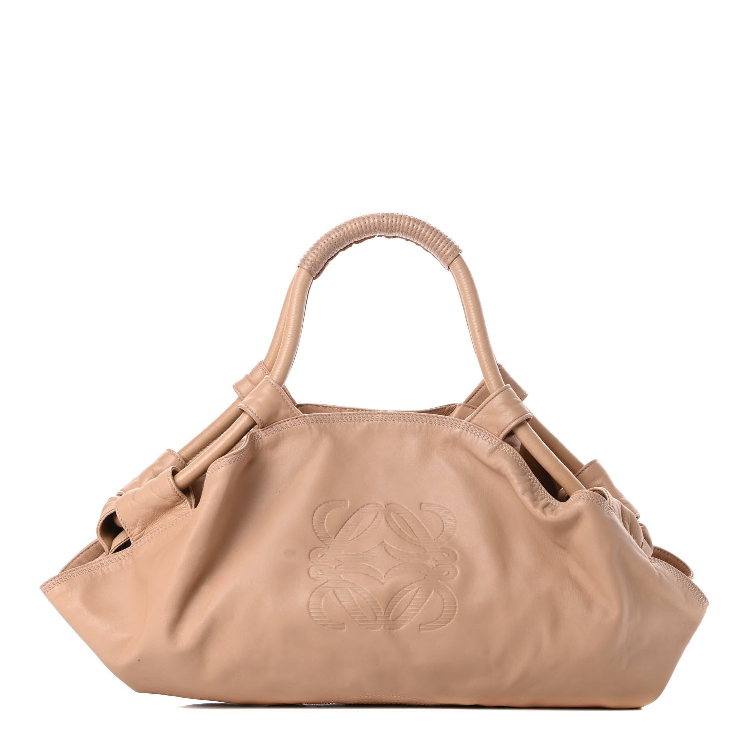 Loewe Nappa Aire Shoulder Bag Beige 734384 – FASHIONPHILE