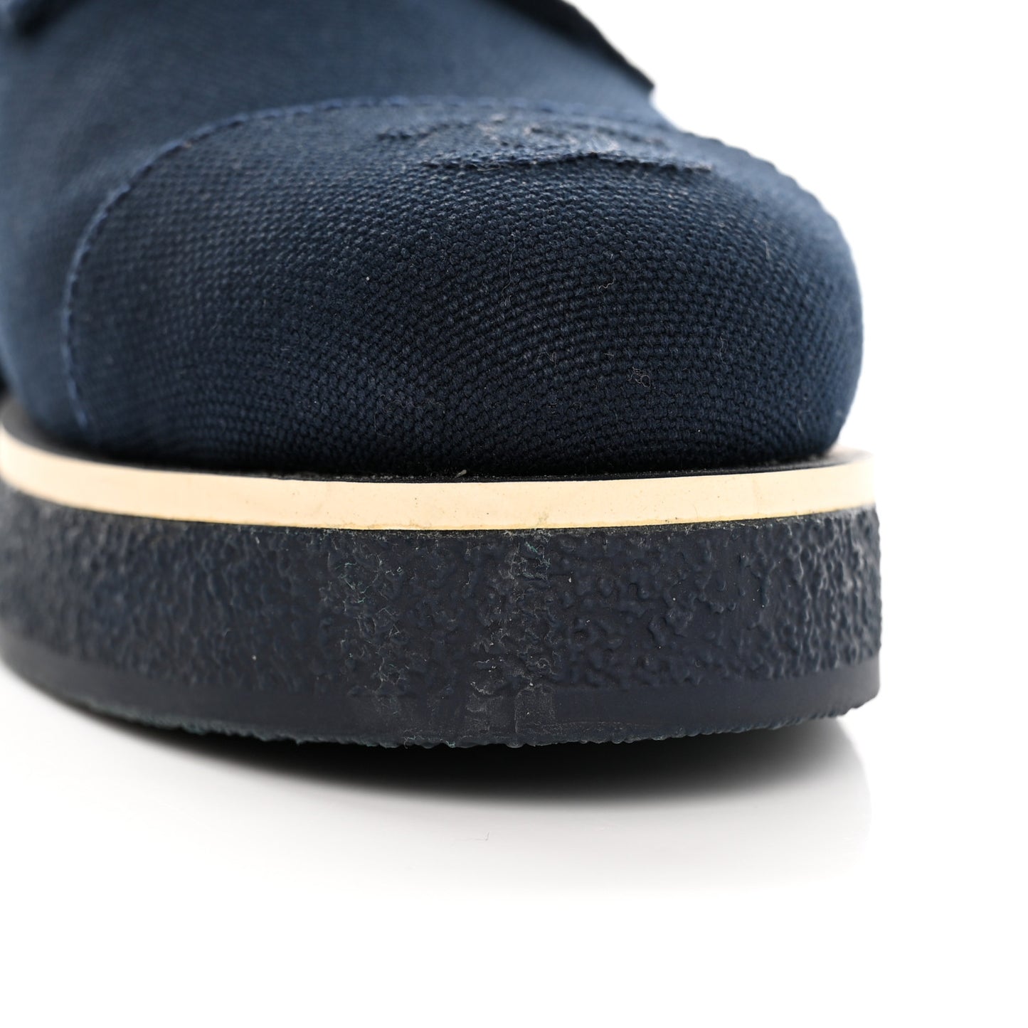 Fabric Lace Up Combat Boots 38 Navy Blue