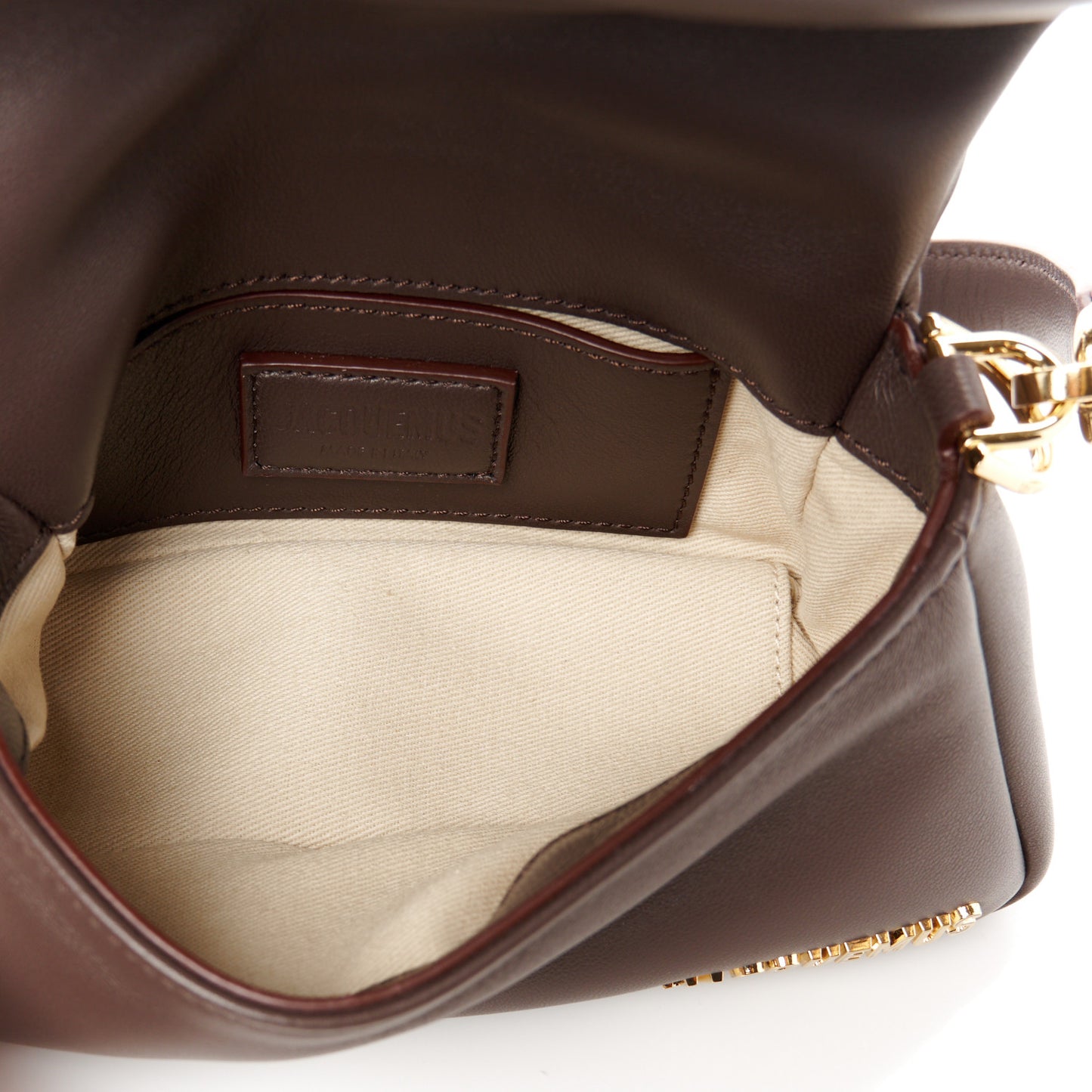 Padded Lambskin Le Petit Bambimou Medium Brown