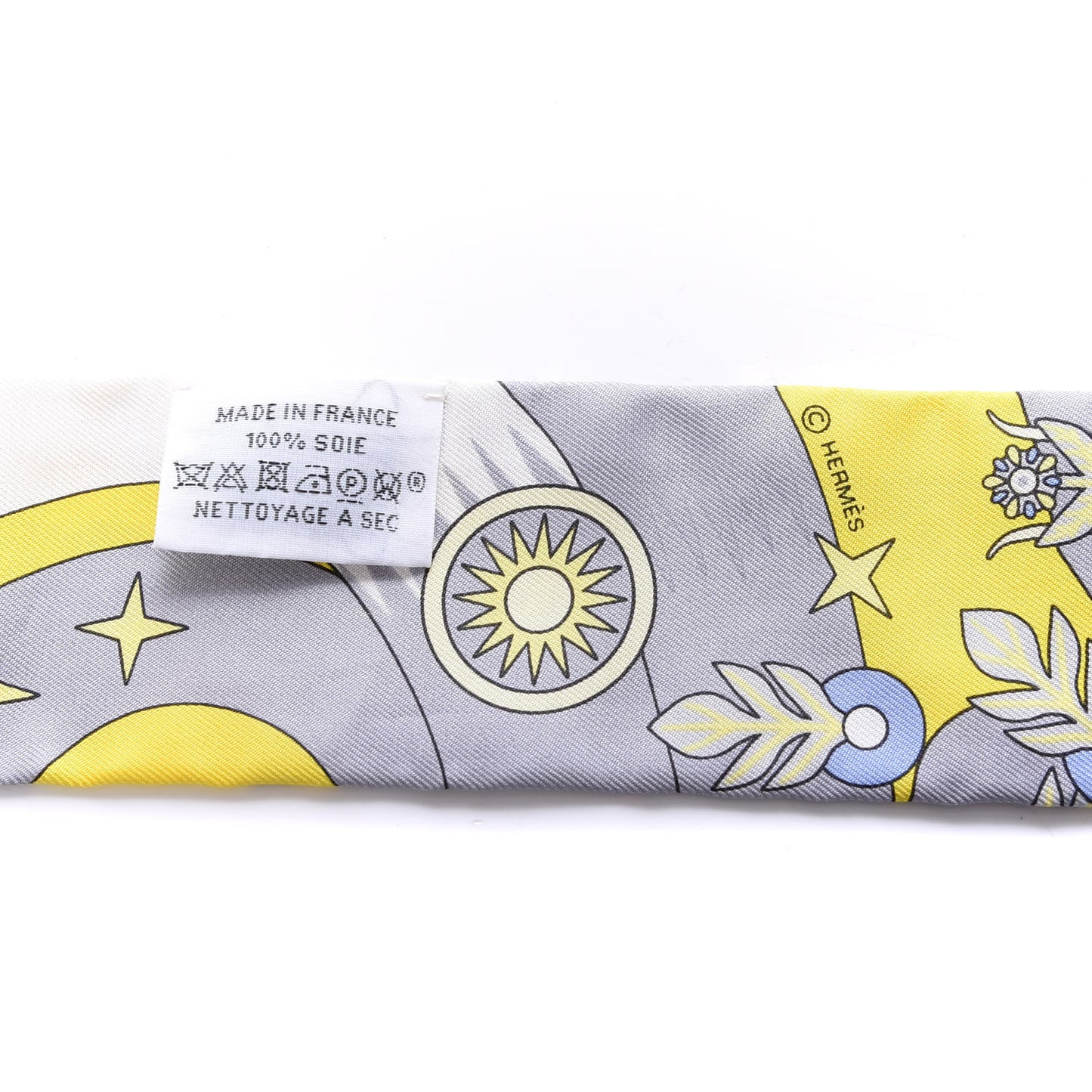 Silk La Source de Pegase Twilly Jaune Vif Gris Perle
