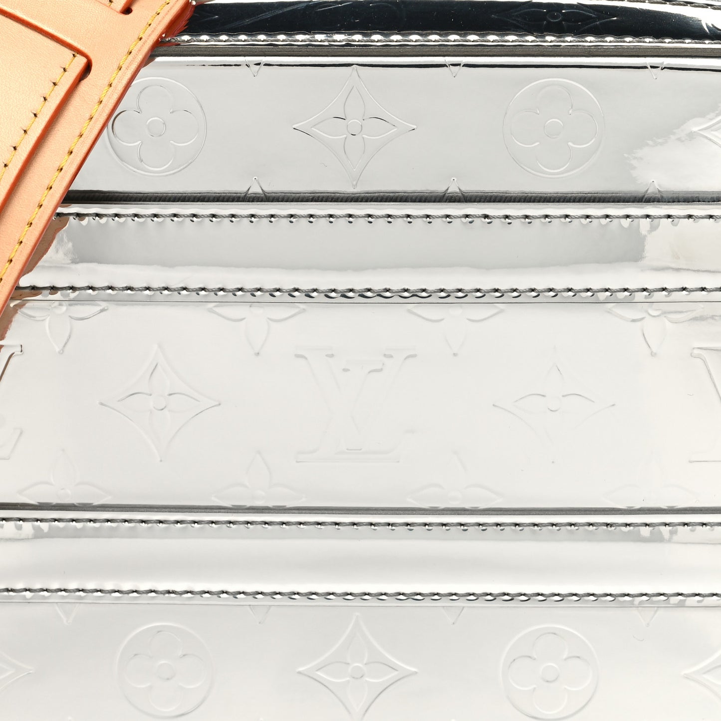 Monogram Mirror Handle Trunk Silver