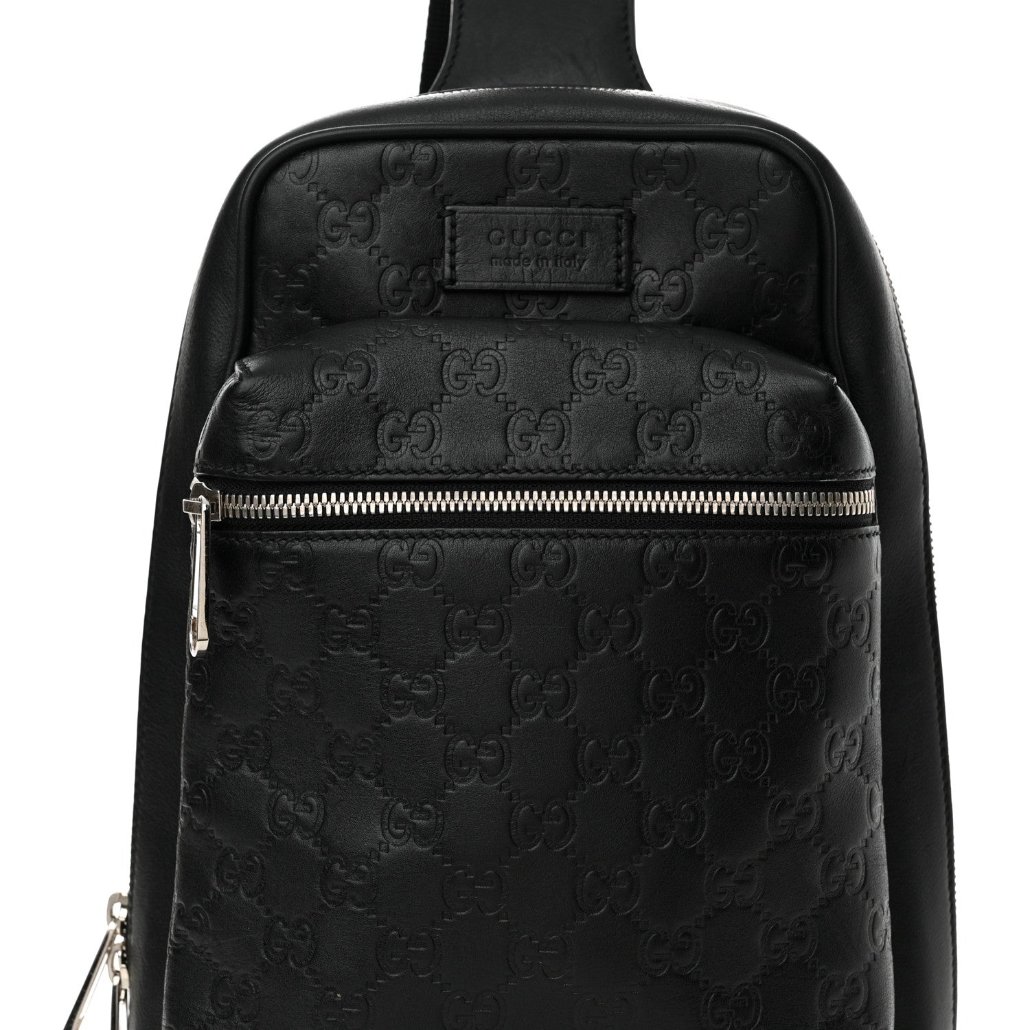 Gucci Guccissima Sling Backpack Black 8 of 12