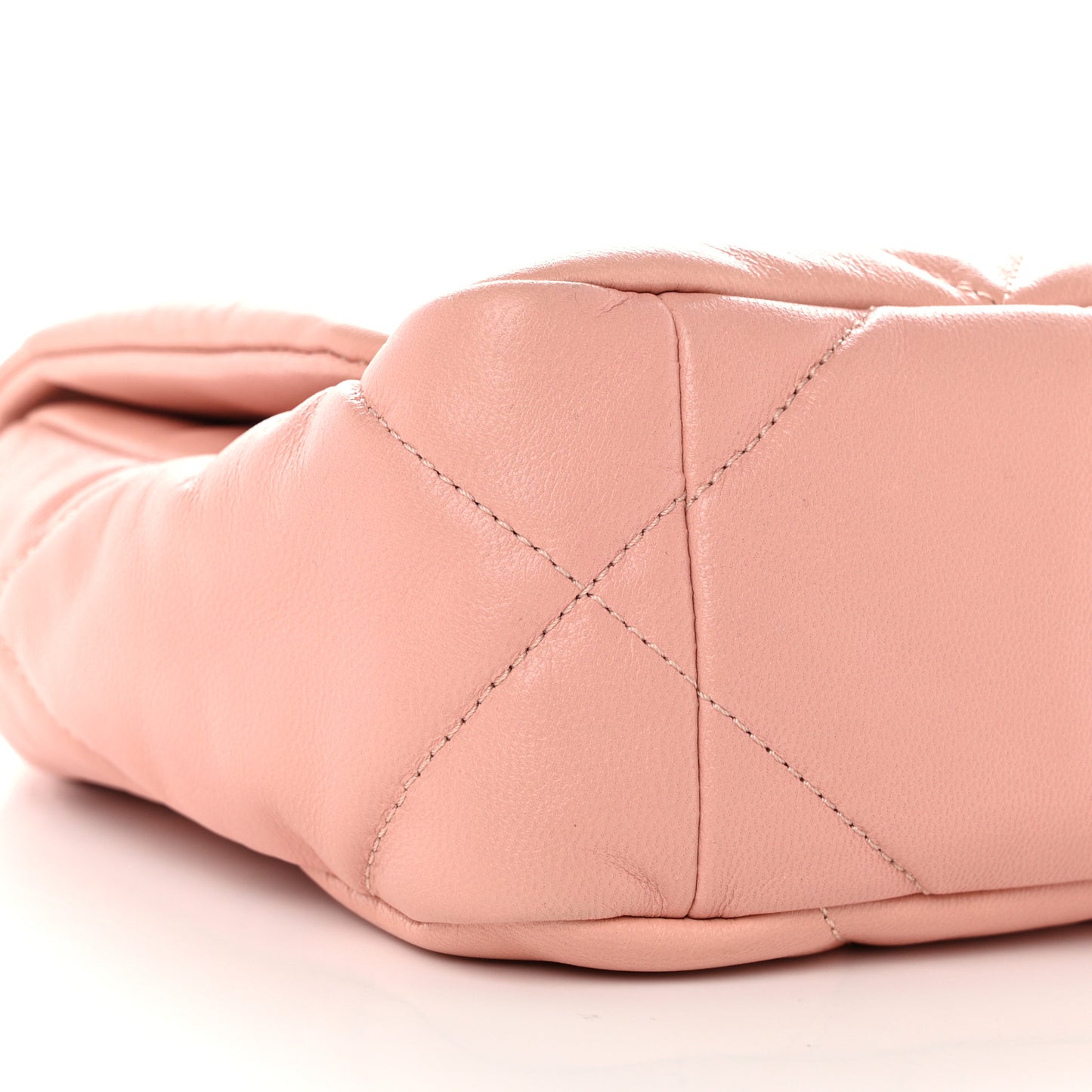 Goatskin Quilted Medium Chanel 19 Flap Light Pink
