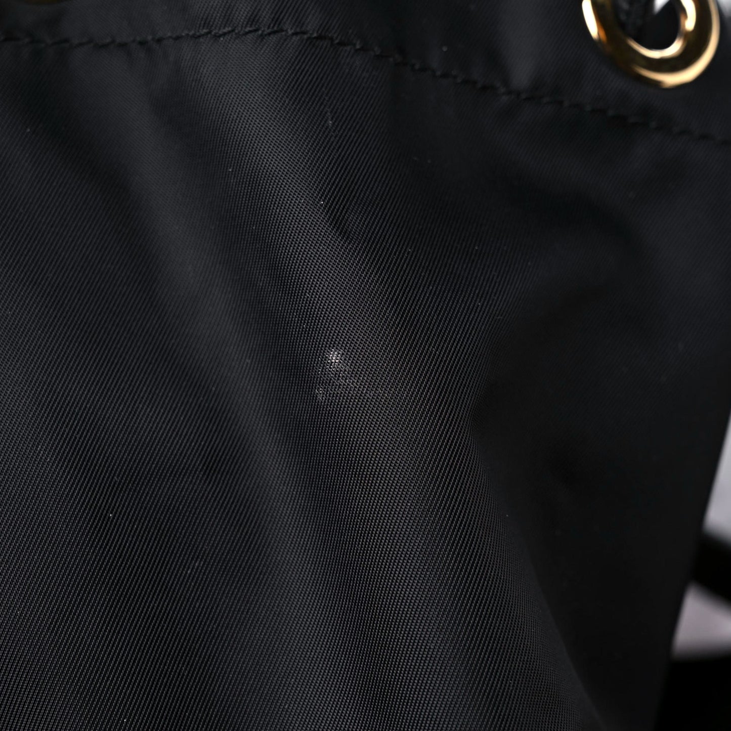 Nylon Medium Rucksack Runway Backpack Black Gold