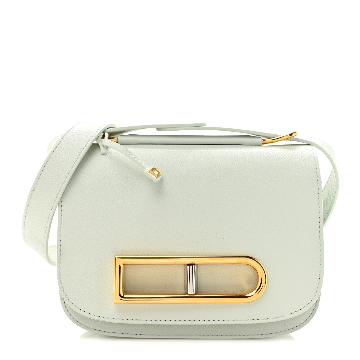 Delvaux Alpina Calfskin Small Lingot Crossbody Cloud 1 of 10