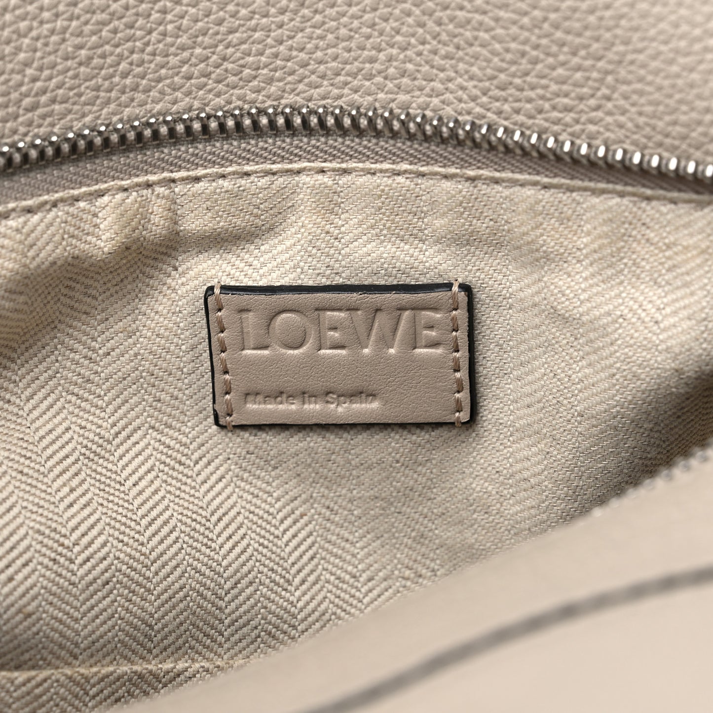 Calfskin Small Puzzle Bag Light Oat
