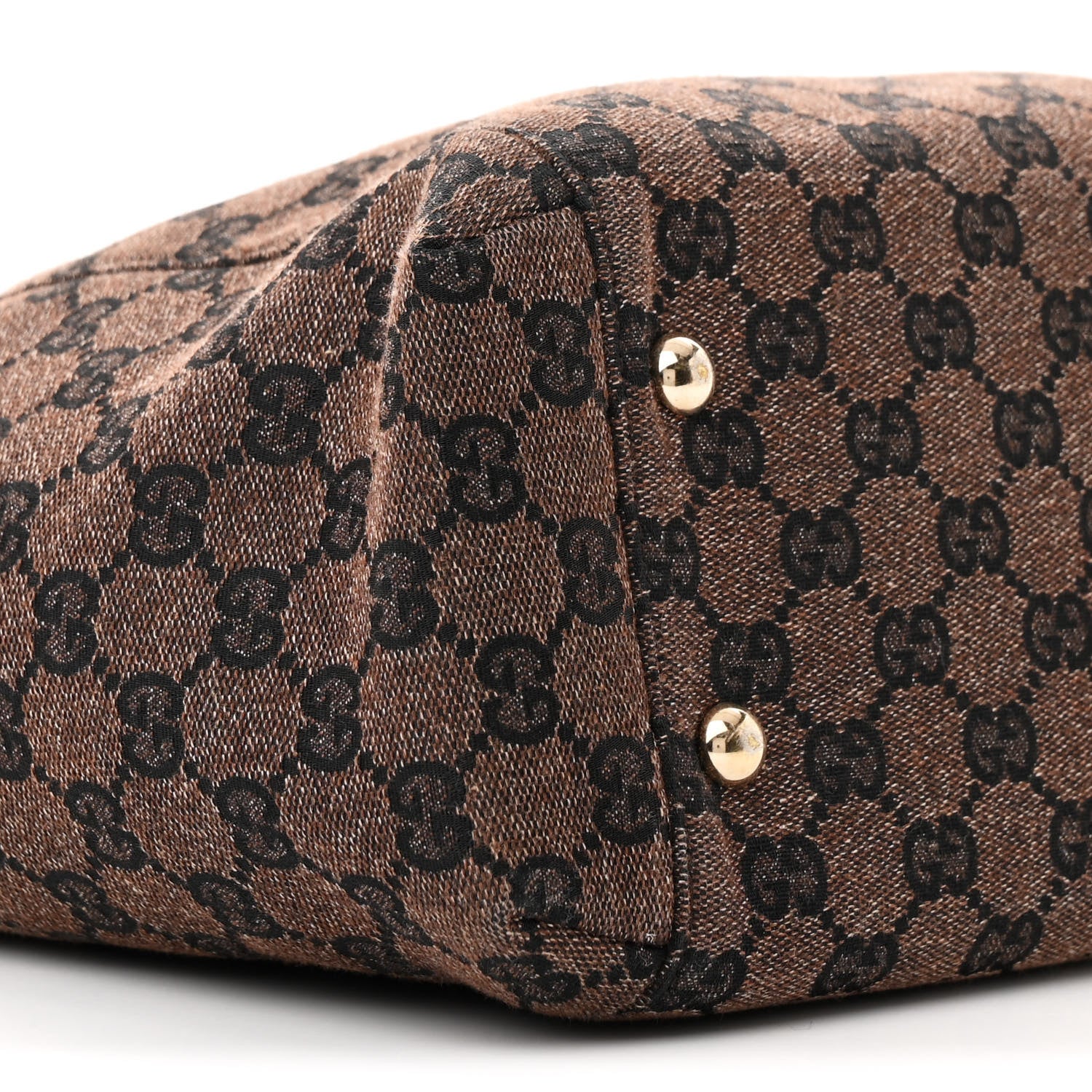 Gucci Monogram Crest Tote Brown 9 of 17