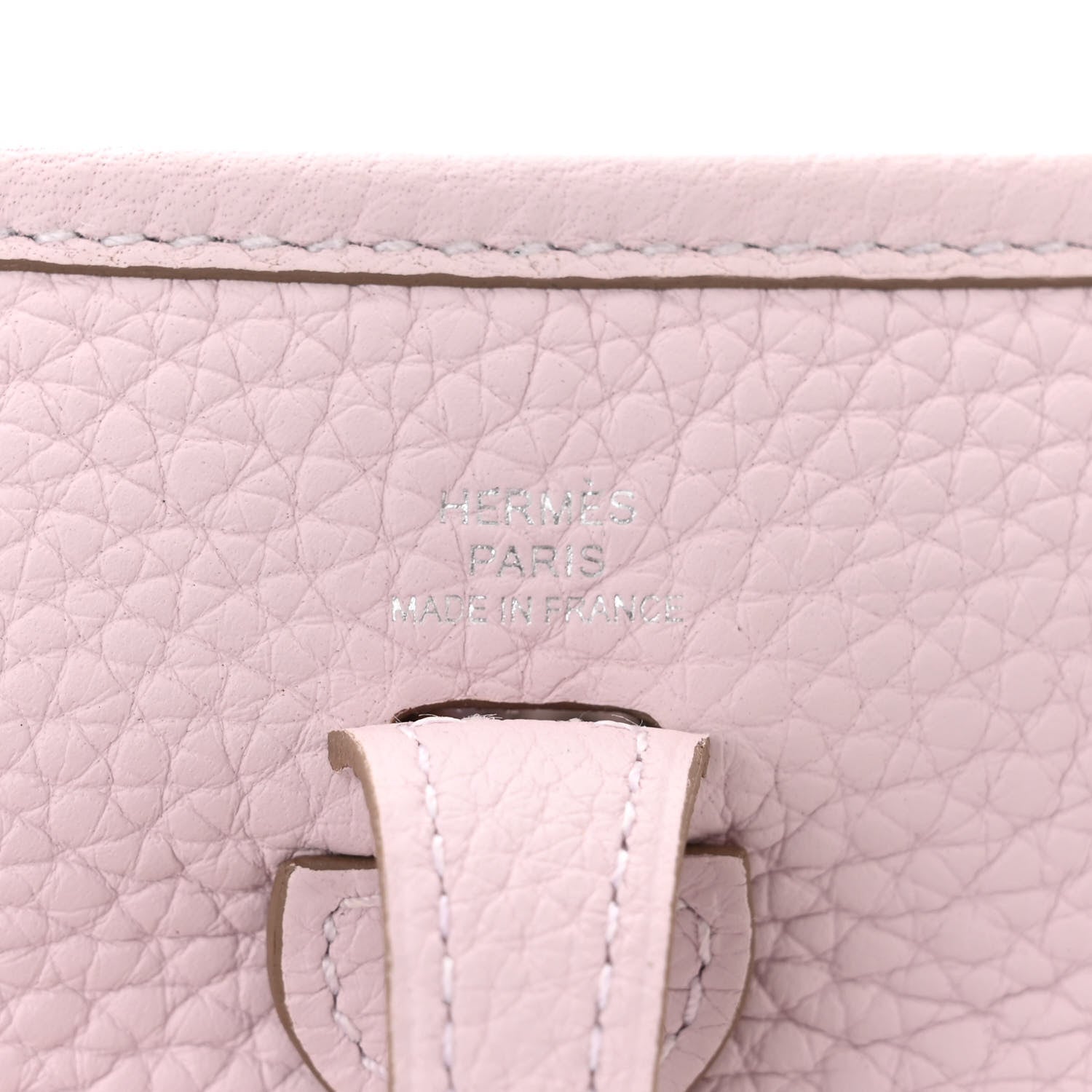 Hermes Taurillon Clemence Evelyne TPM Mauve Pale 6 of 11