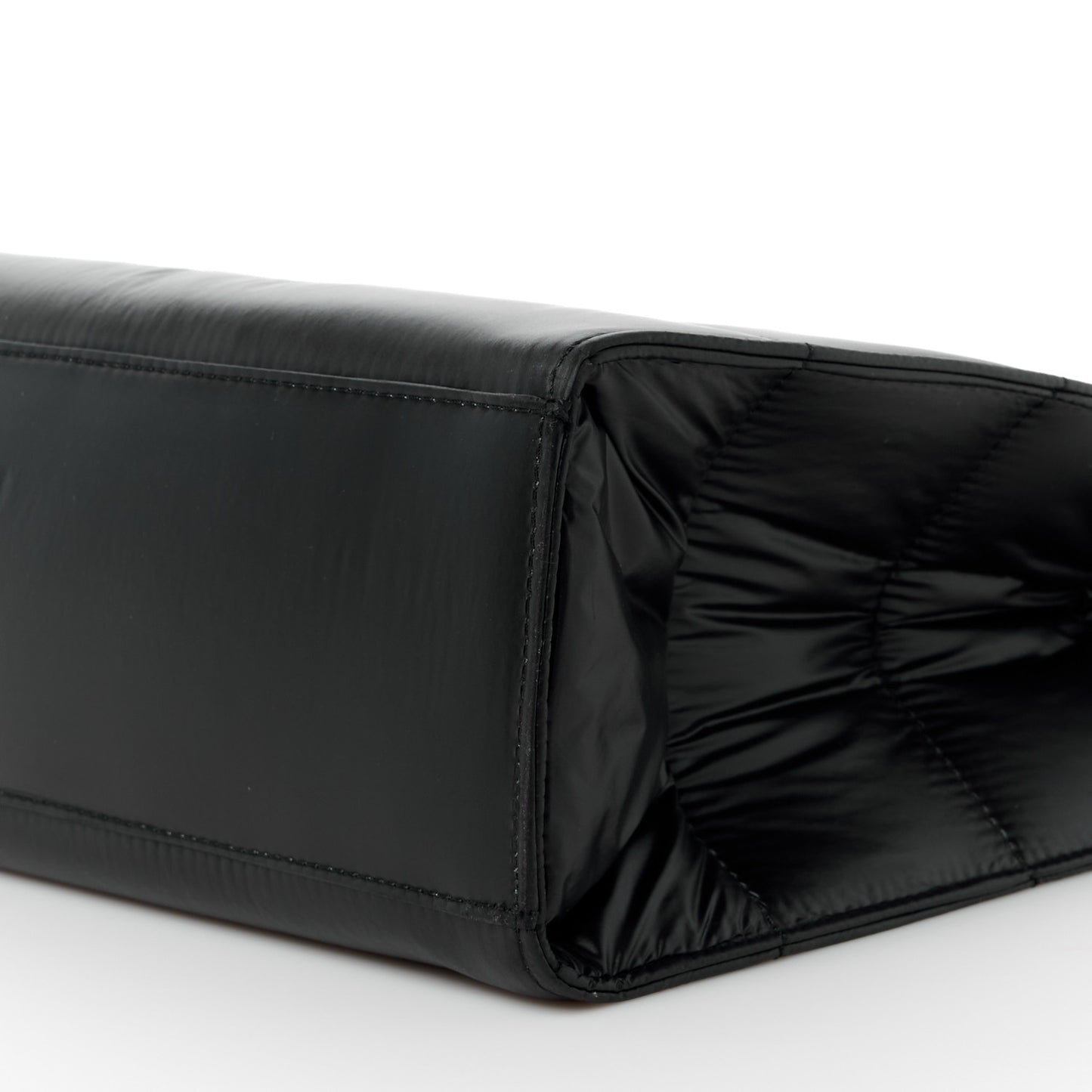 x MOOSE KNUCKLES Nylon Quilted Medium Shopping Bag Black