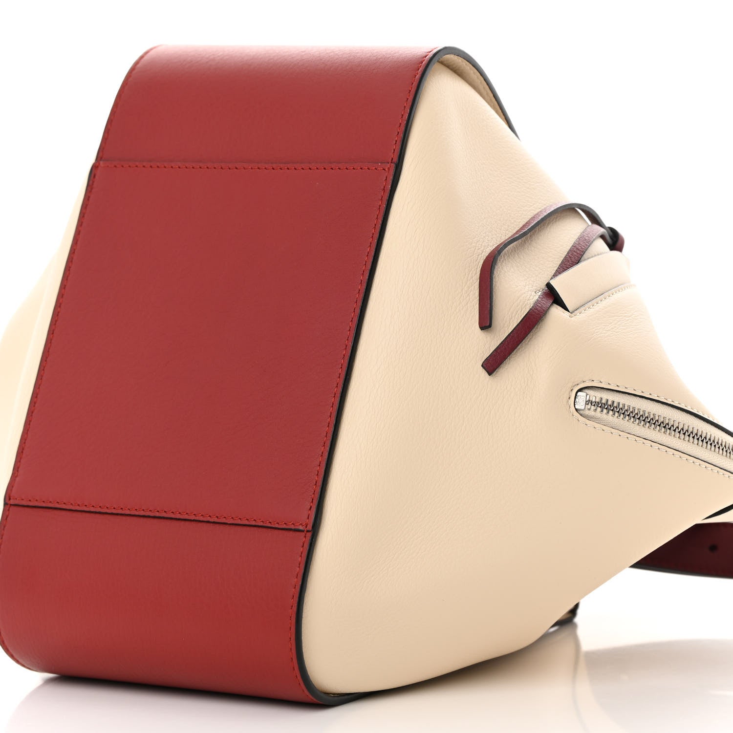 Loewe Calfskin Small Hammock Shoulder Bag Garnet Ivory 10 of 14