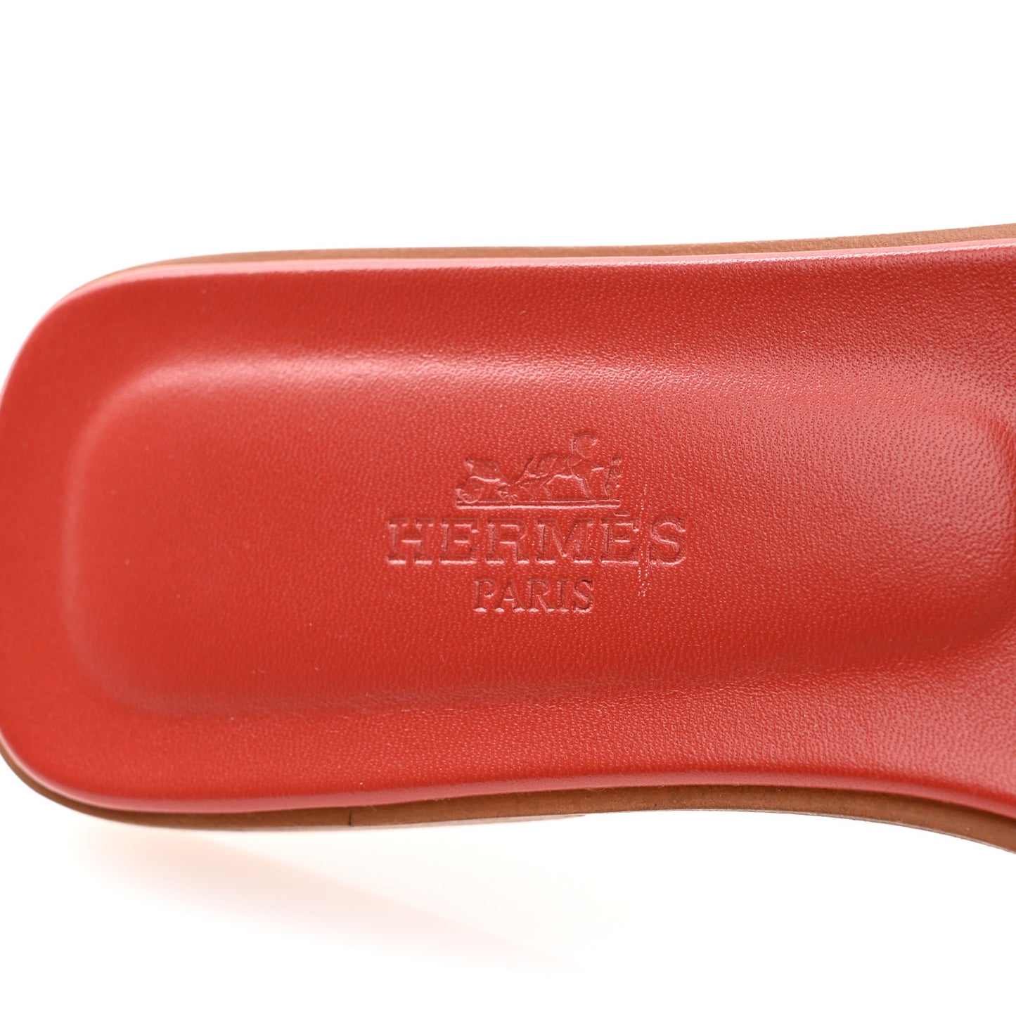 Box Calfskin Oran Sandals 36.5 Rouge De Turin