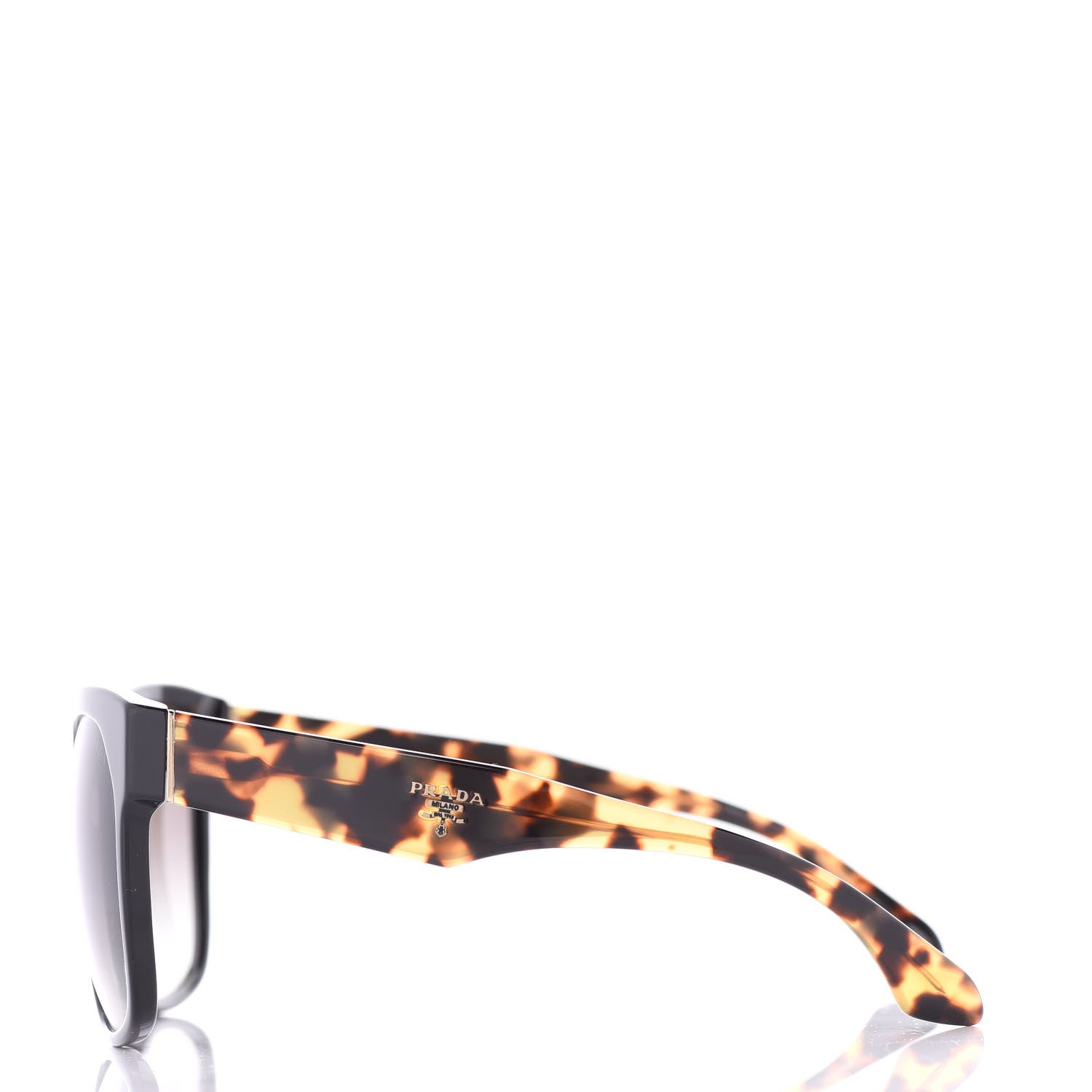 Prada Acetate Sunglasses SPR 10R Black Tortoise 3 of 7