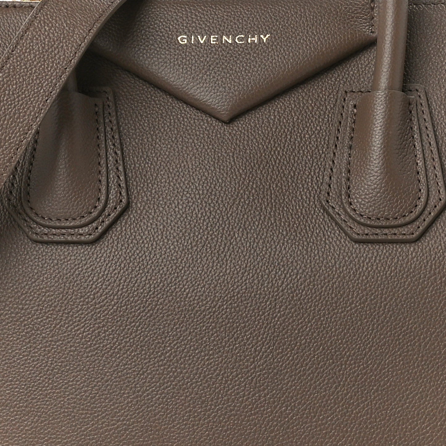 Grained Calfskin Small Antigona Taupe