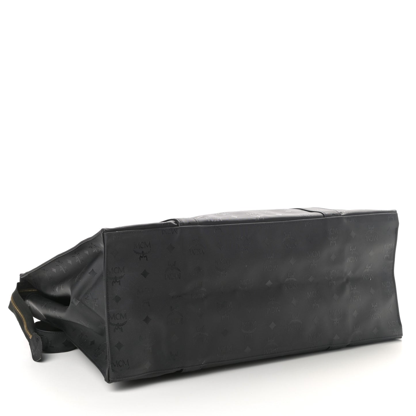 Monogram Coated Canvas Tote Bag Black