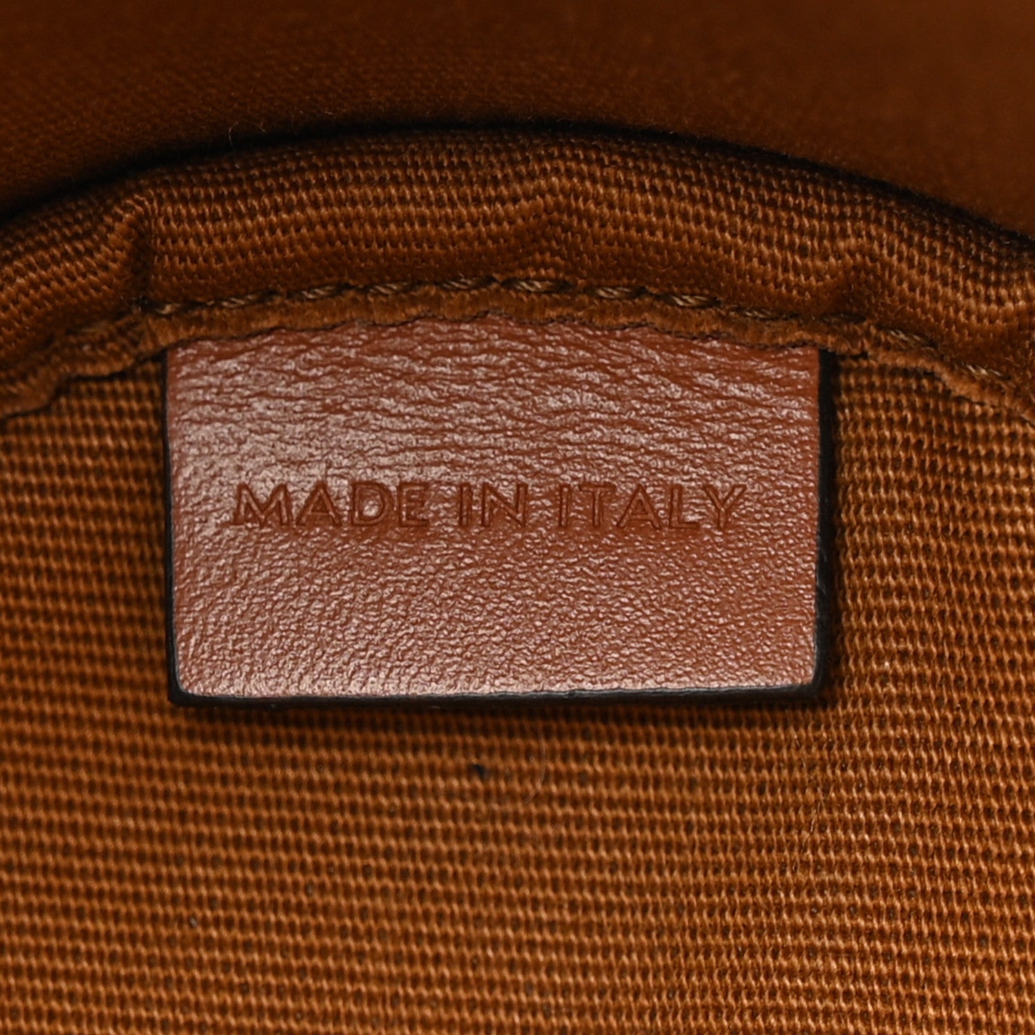 Celine Triomphe Canvas Calfskin Micro Drawstring Bucket Bag White Tan 7 of 10