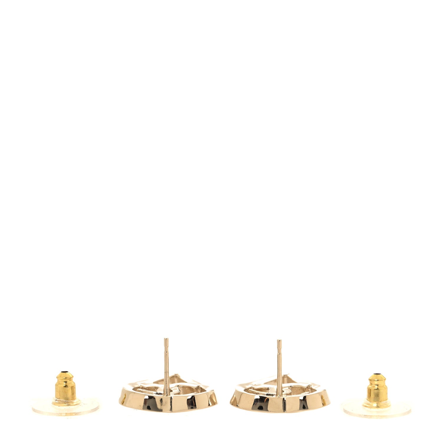 Chanel Metal CC Heart Coco In Love Earrings Gold 3 of 5