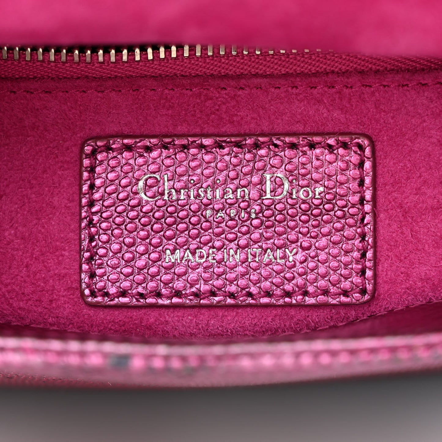 Lizard Gradient Mini Lady Dior Pink Blue