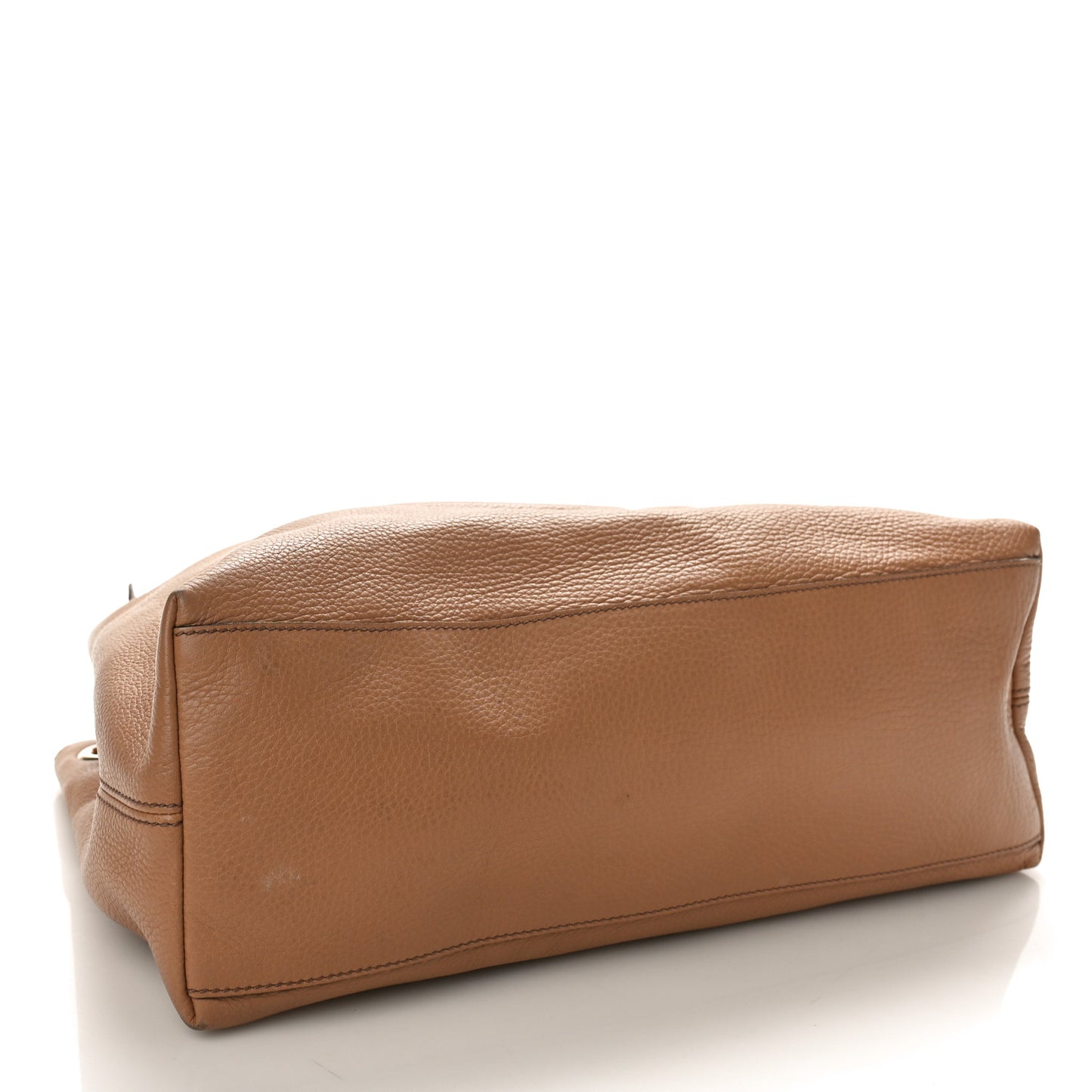 Pebbled Calfskin Medium Soho Chain Shoulder Bag Camelia