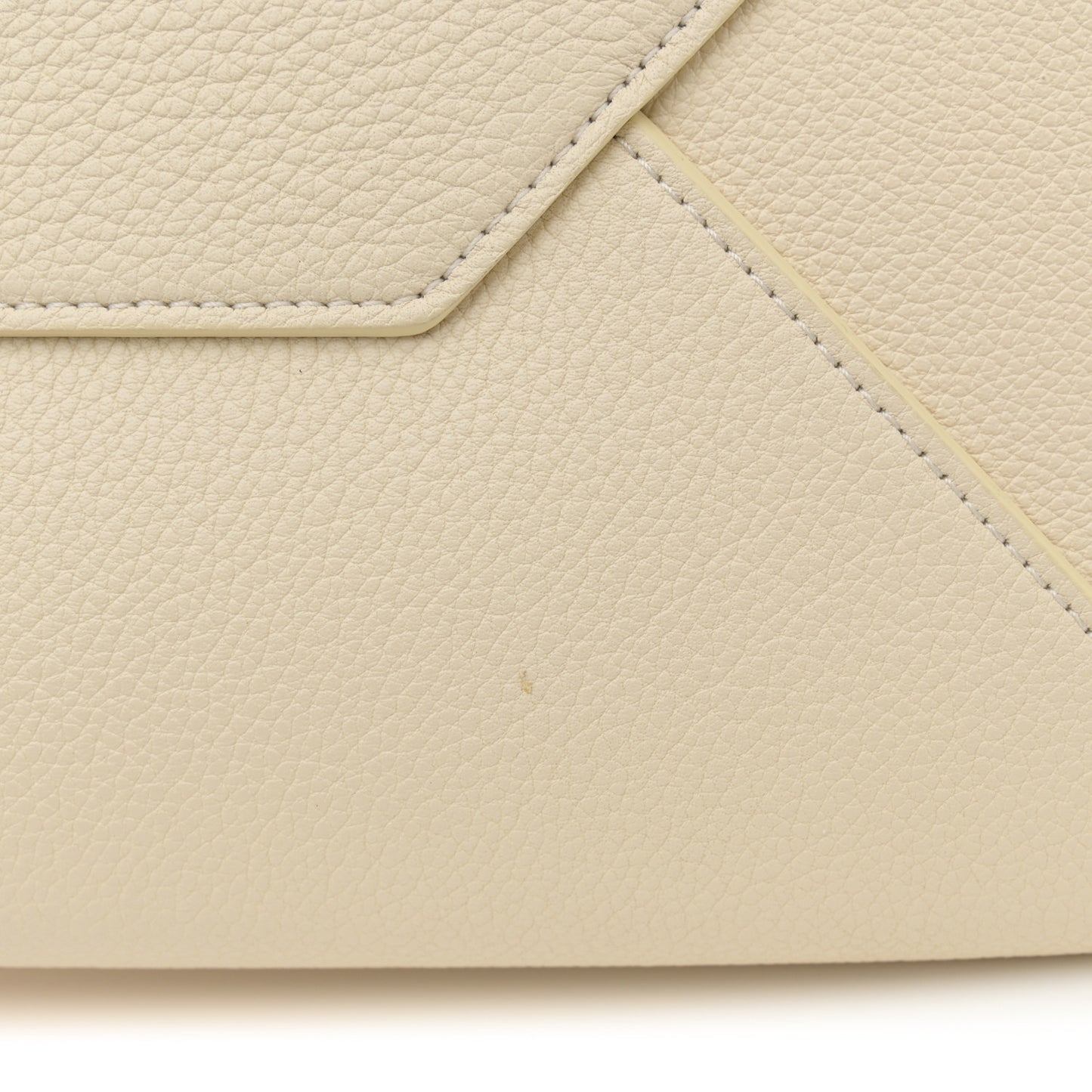 Soft Grained Calfskin Small Belt Cabas Phantom Cream